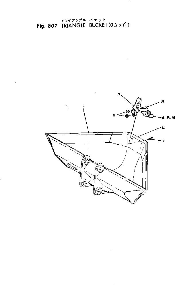 Схема запчастей Komatsu 10-HT-1 - TRIANGLE КОВШ¤ .M ОПЦИОННЫЕ КОМПОНЕНТЫ