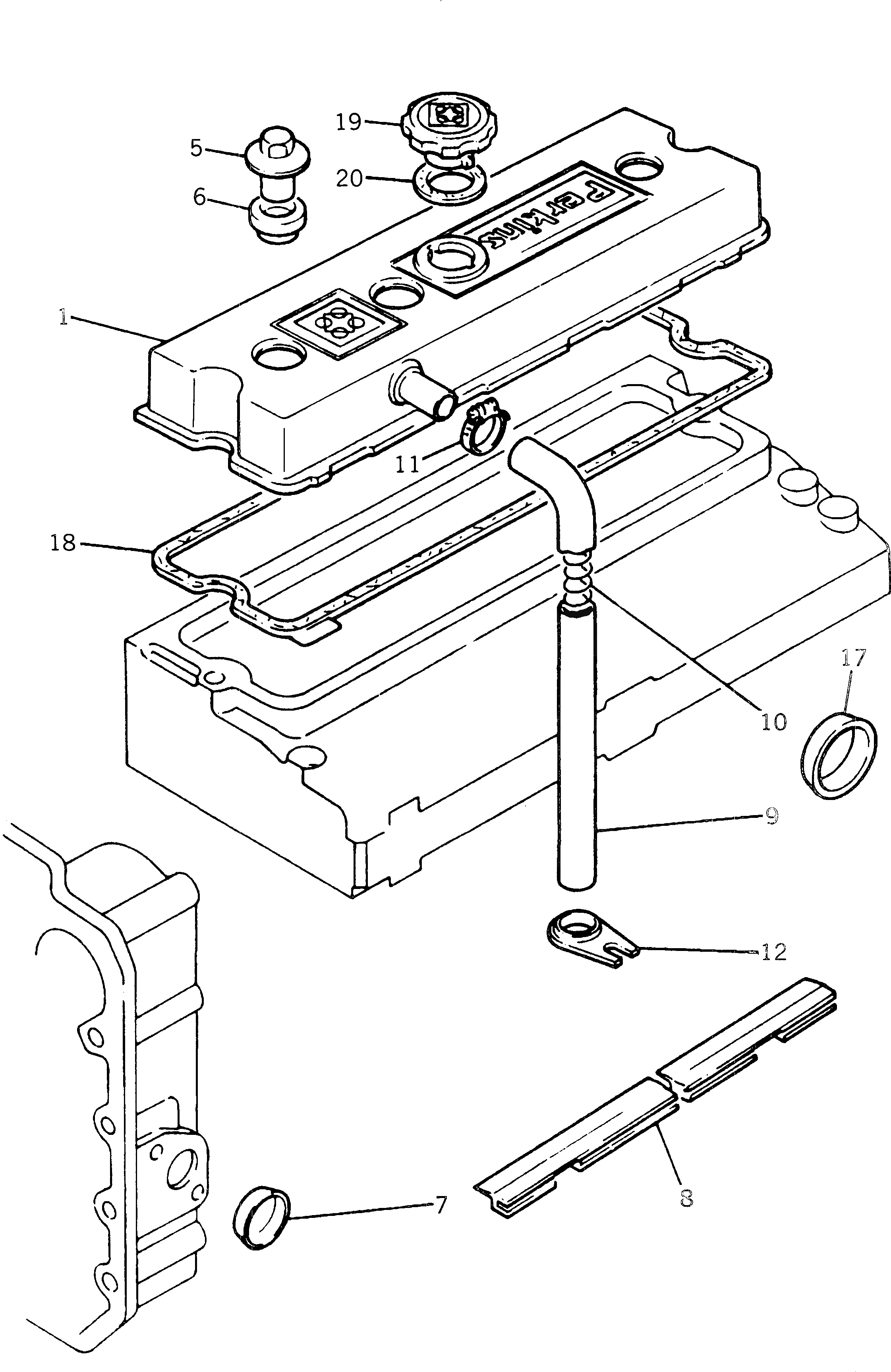 Схема запчастей Komatsu 1004-4TR - ГОЛОВКА ЦИЛИНДРОВ COVER ГОЛОВКА ЦИЛИНДРОВ