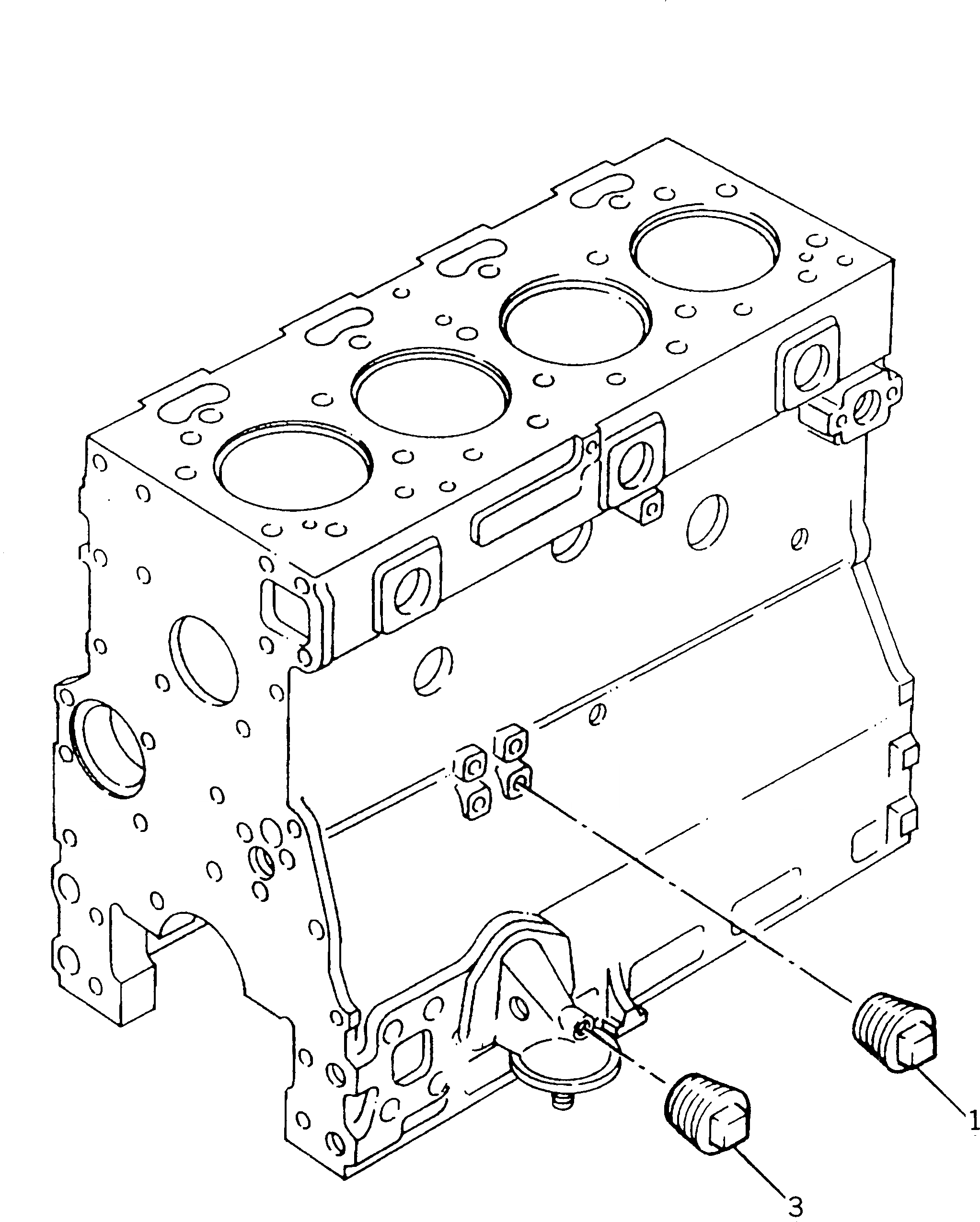 Схема запчастей Komatsu 1004-4TLR - СИСТЕМА СМАЗКИ МАСЛ. ПЕРЕКЛЮЧАТЕЛЬ ДАВЛЕНИЯAND GAUGE БЛОК ЦИЛИНДРОВ