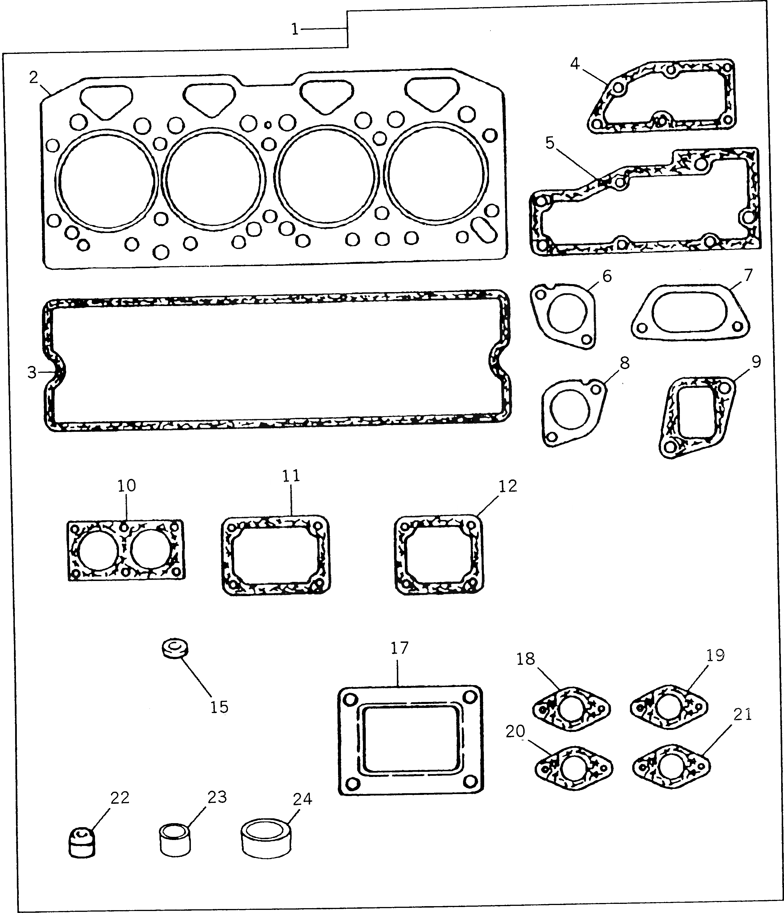 Схема запчастей Komatsu 1004-4TLR - СОЕД-ЕS И ПРОКЛАДКАS (TOP РЕМ. КОМПЛЕКТЫ) ИНСТРУМЕНТ И РЕМКОМПЛЕКТЫ