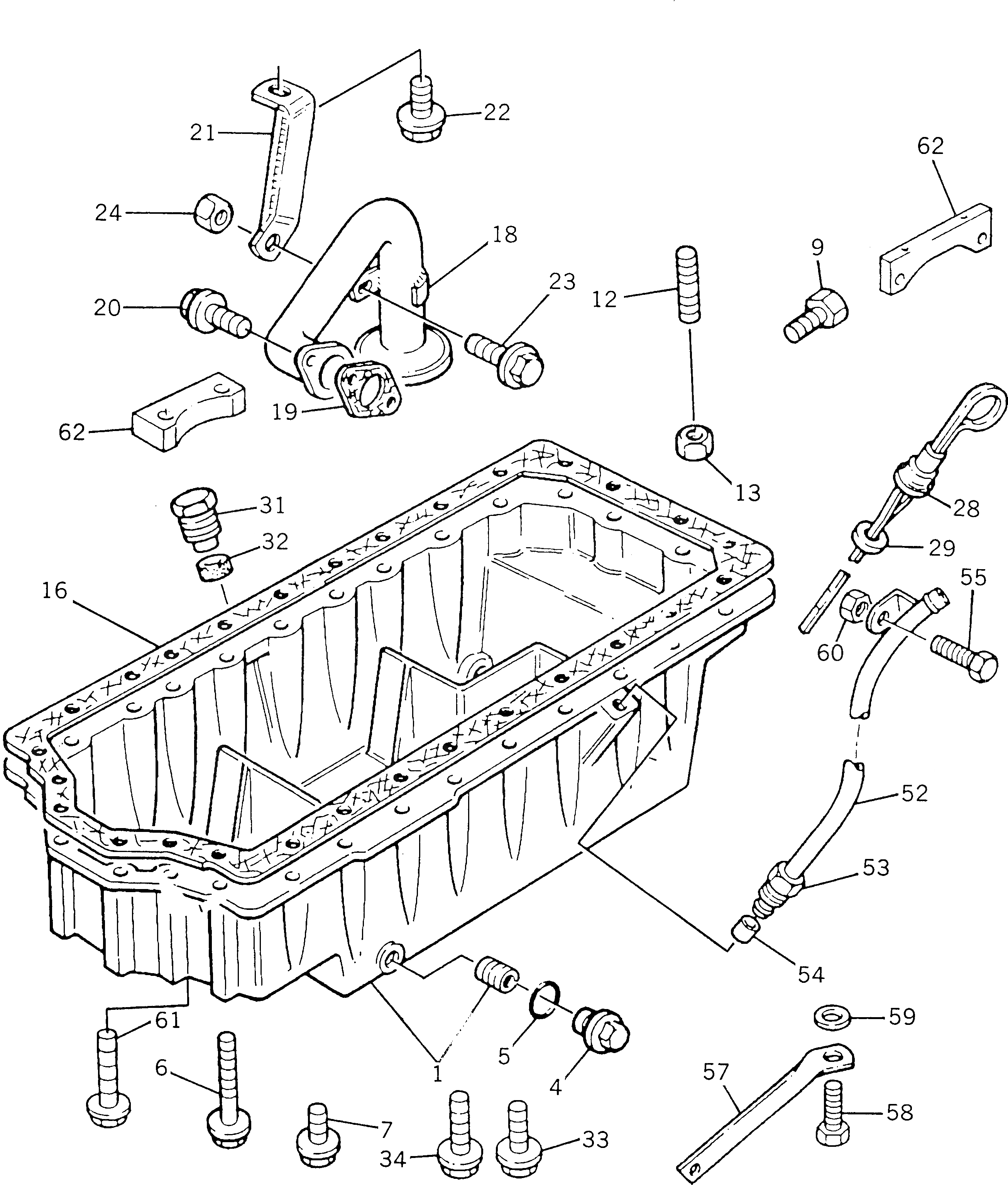 Схема запчастей Komatsu 1006-6T-C - СИСТЕМА СМАЗКИ МАСЛ. НАСОС БЛОК ЦИЛИНДРОВ