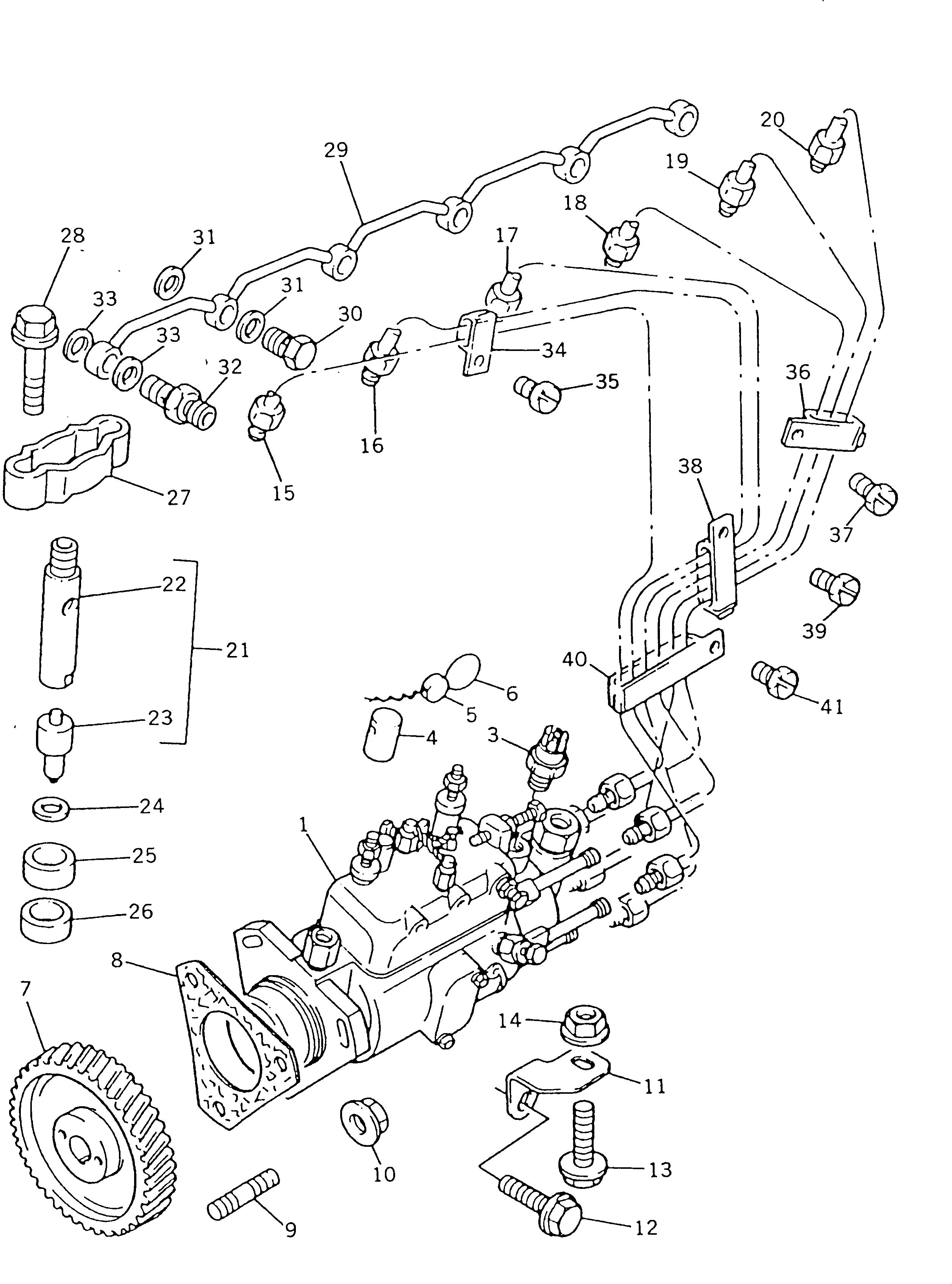 Схема запчастей Komatsu 1006-6T-C - ТОПЛИВН. ВПРЫСК ОБОРУД-Е (/)(PC) ТОПЛИВН. СИСТЕМА
