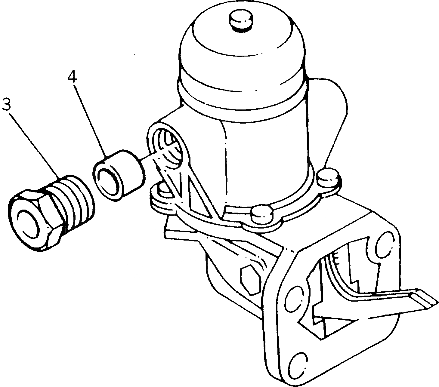 Схема запчастей Komatsu 1006-6TLR - НАСОС ПОДЪЕМА КРЕПЛЕНИЕ(№.-) ТОПЛИВН. СИСТЕМА