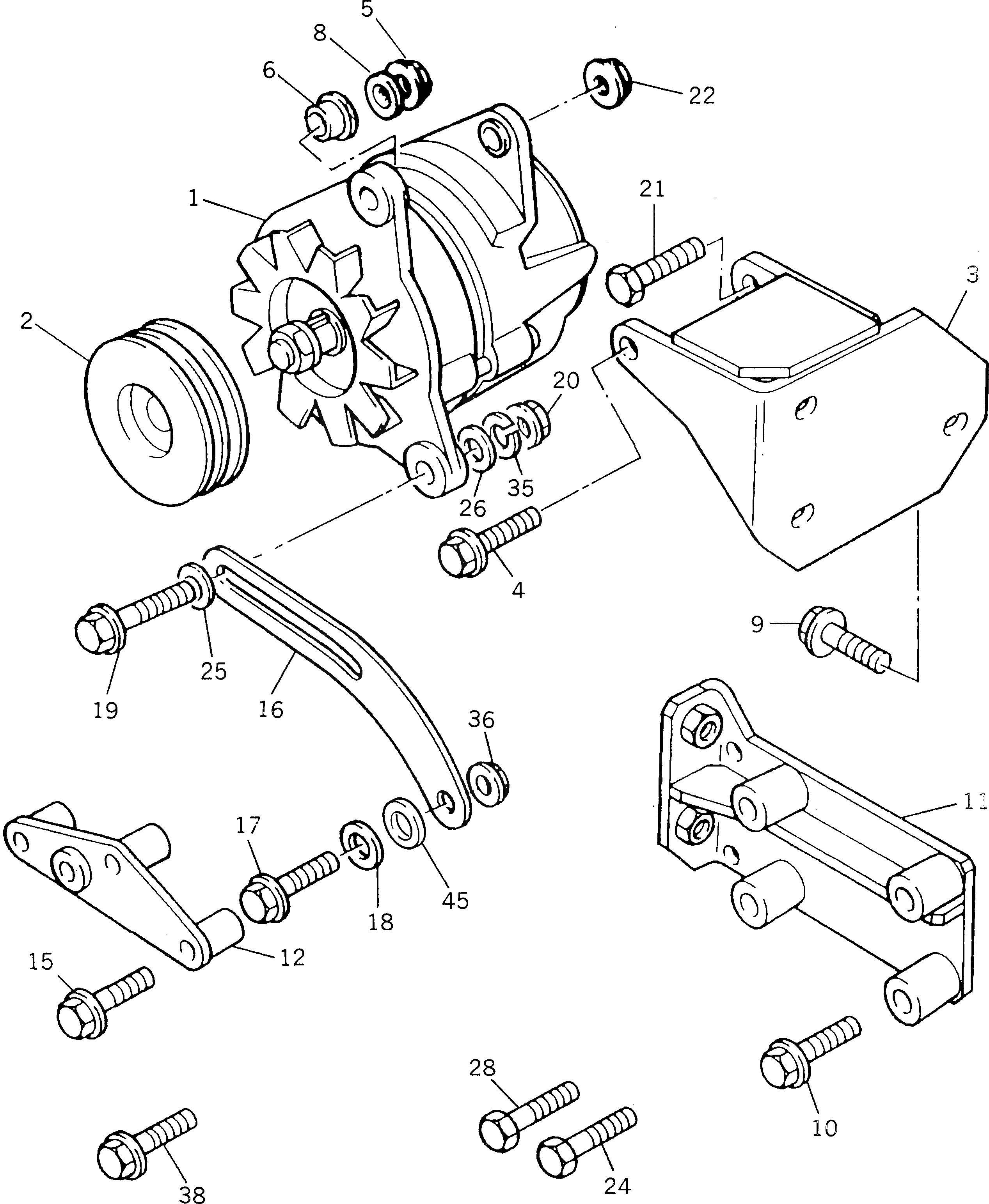Схема запчастей Komatsu 1006-6T2 - ГЕНЕРАТОР И ГЕНЕРАТОР ЭЛЕКТРИКА