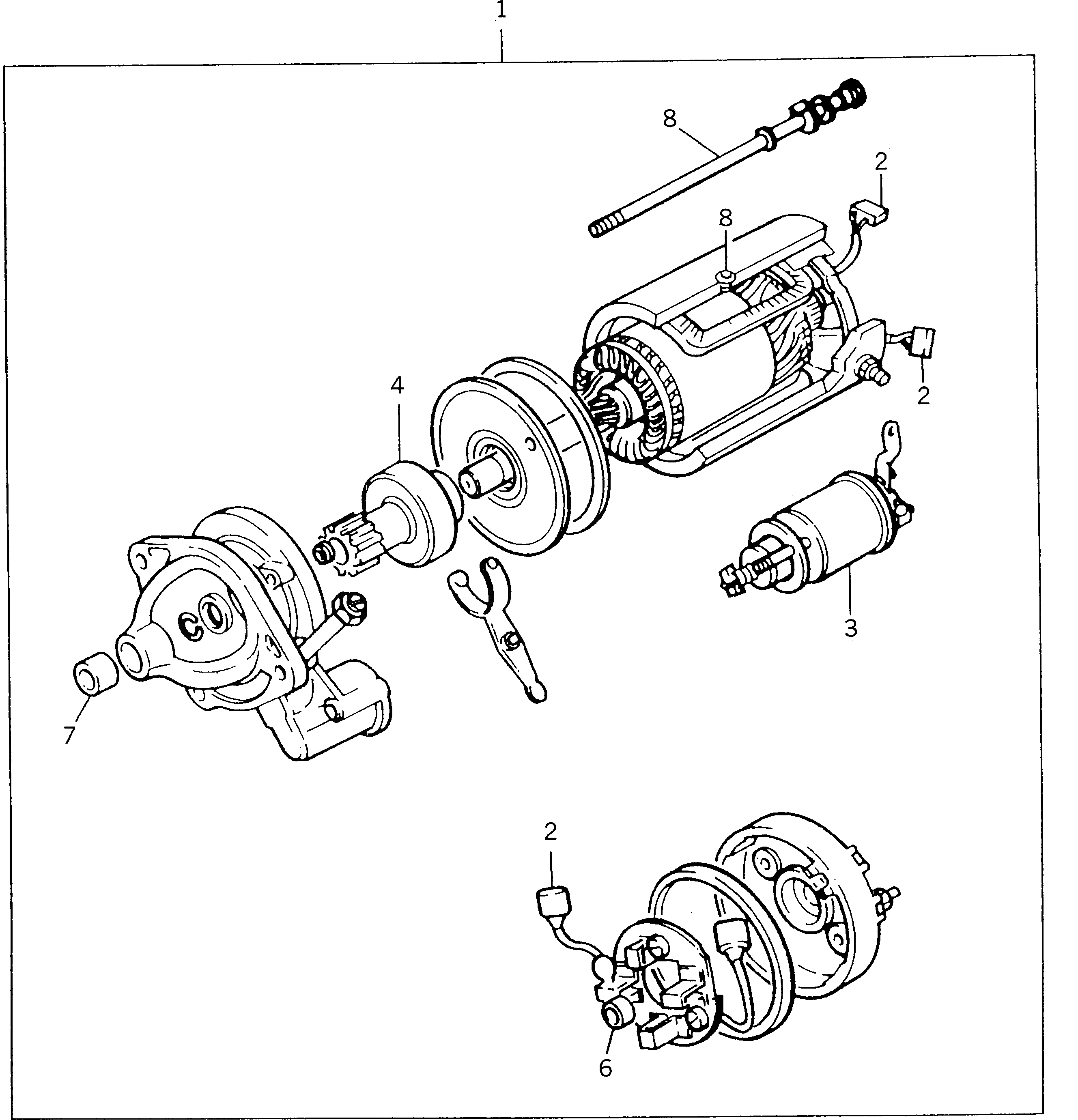 Схема запчастей Komatsu 1006-6TLR2-PC - СТАРТЕР ЭЛЕКТРИКА