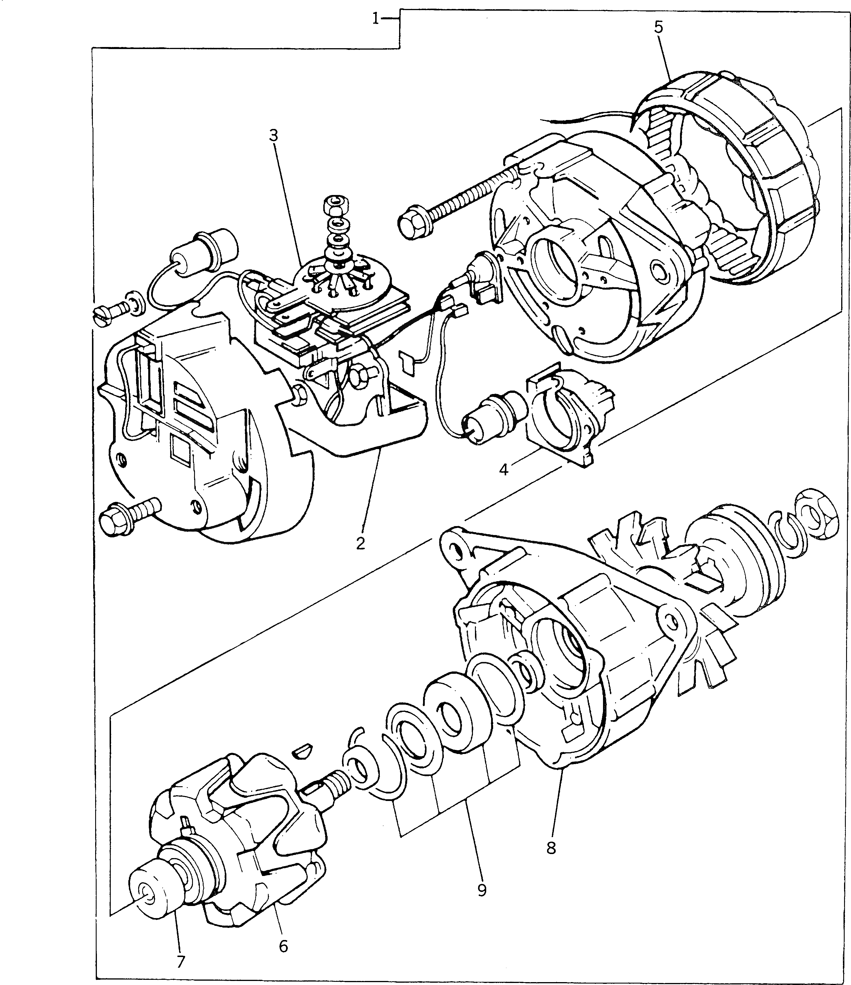 Схема запчастей Komatsu 1006-6T-A - ГЕНЕРАТОР ЭЛЕКТРИКА