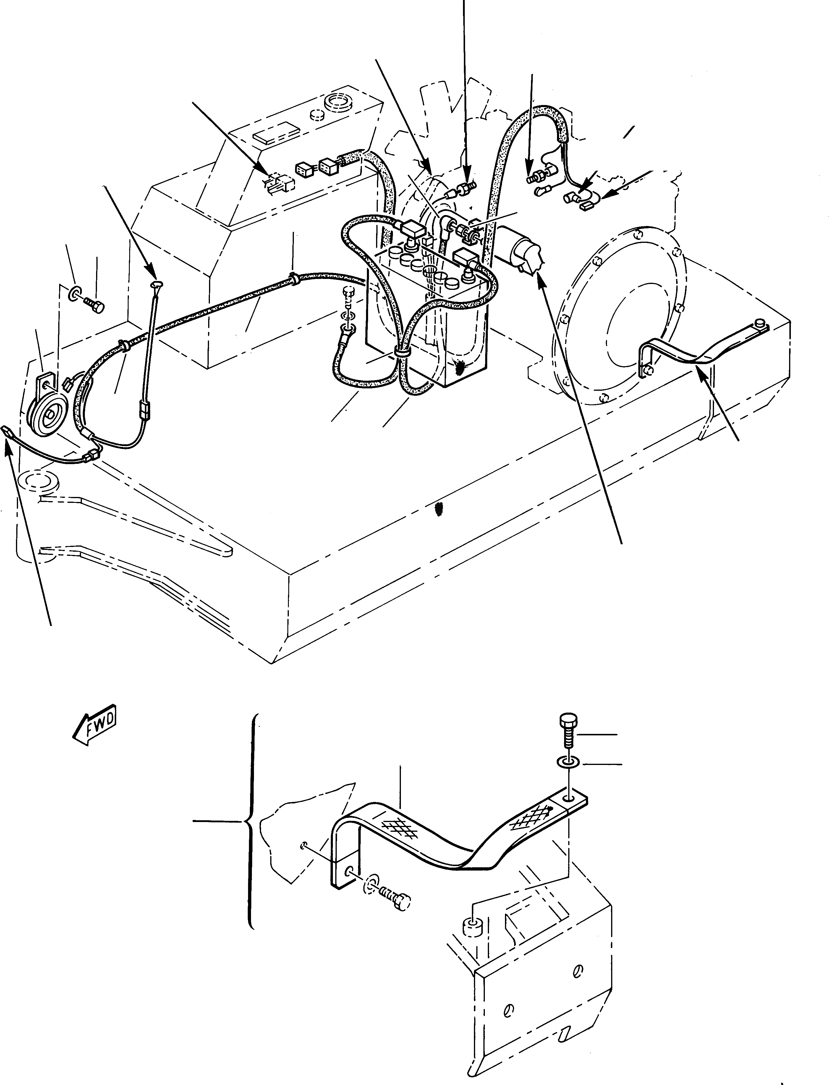 Схема запчастей Komatsu 212 - ЭЛЕКТРИКА - ШАССИ ЛИНИЯ КОМПОНЕНТЫ ДВИГАТЕЛЯ И ЭЛЕКТРИКА