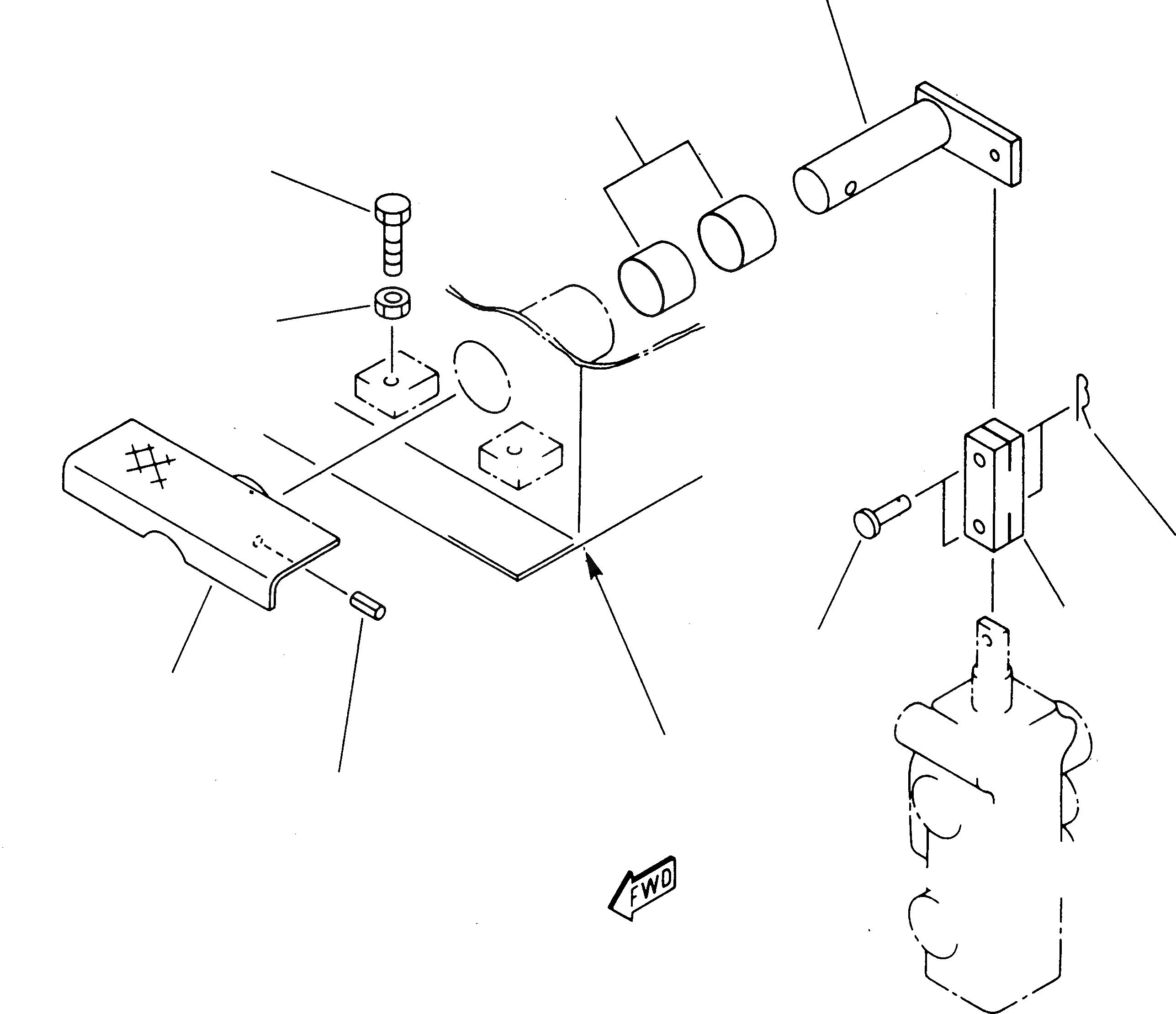 Схема запчастей Komatsu 212 - УПРАВЛЕНИЕ ПОВОРОТОМ СТРЕЛЫ ПЕДАЛЬ СИСТЕМА УПРАВЛЕНИЯ И ОСНОВНАЯ РАМА