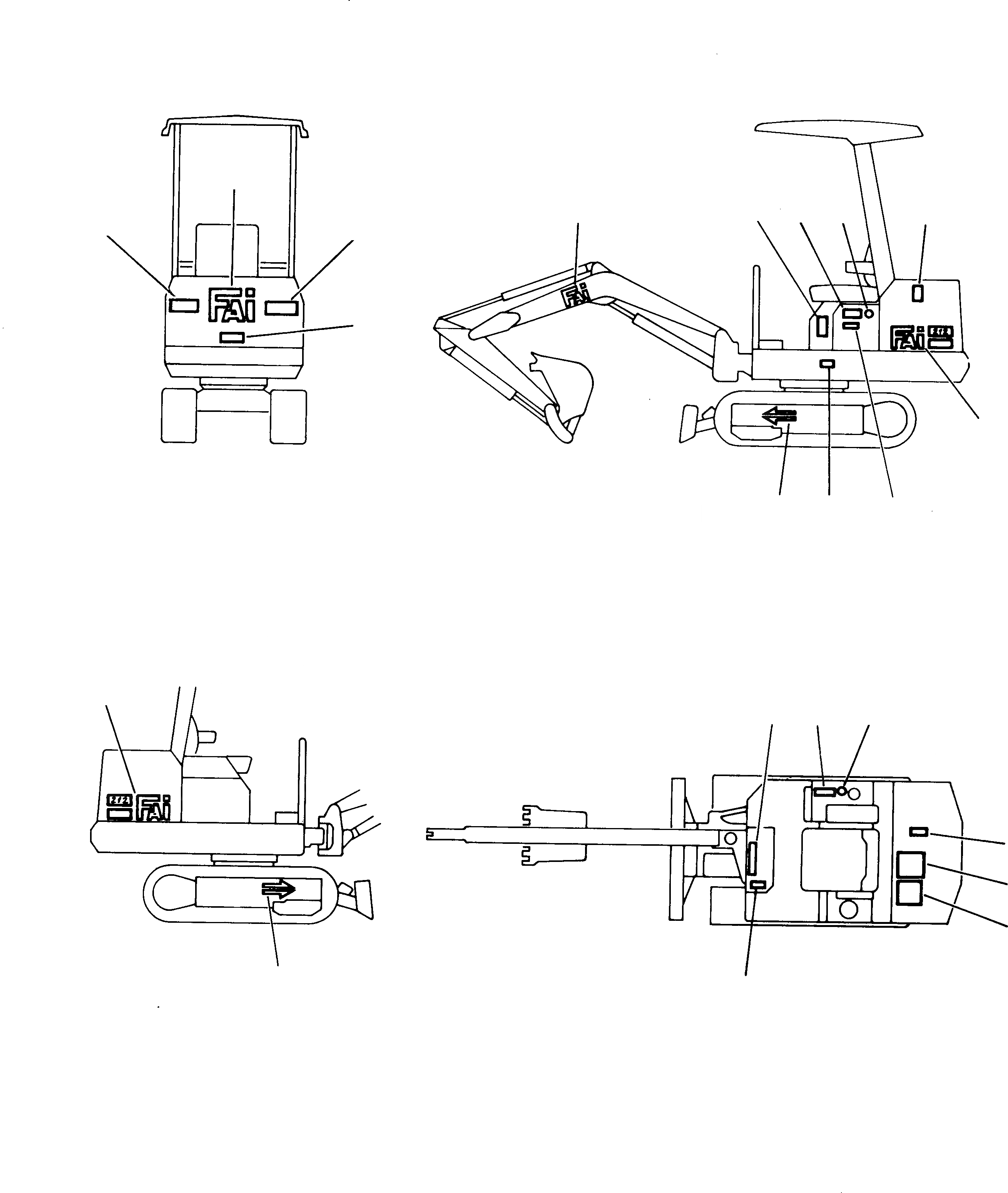 Схема запчастей Komatsu 212 - МАРКИРОВКА: 1 ЧАСТЬ (ИТАЛИЯ) МАРКИРОВКА