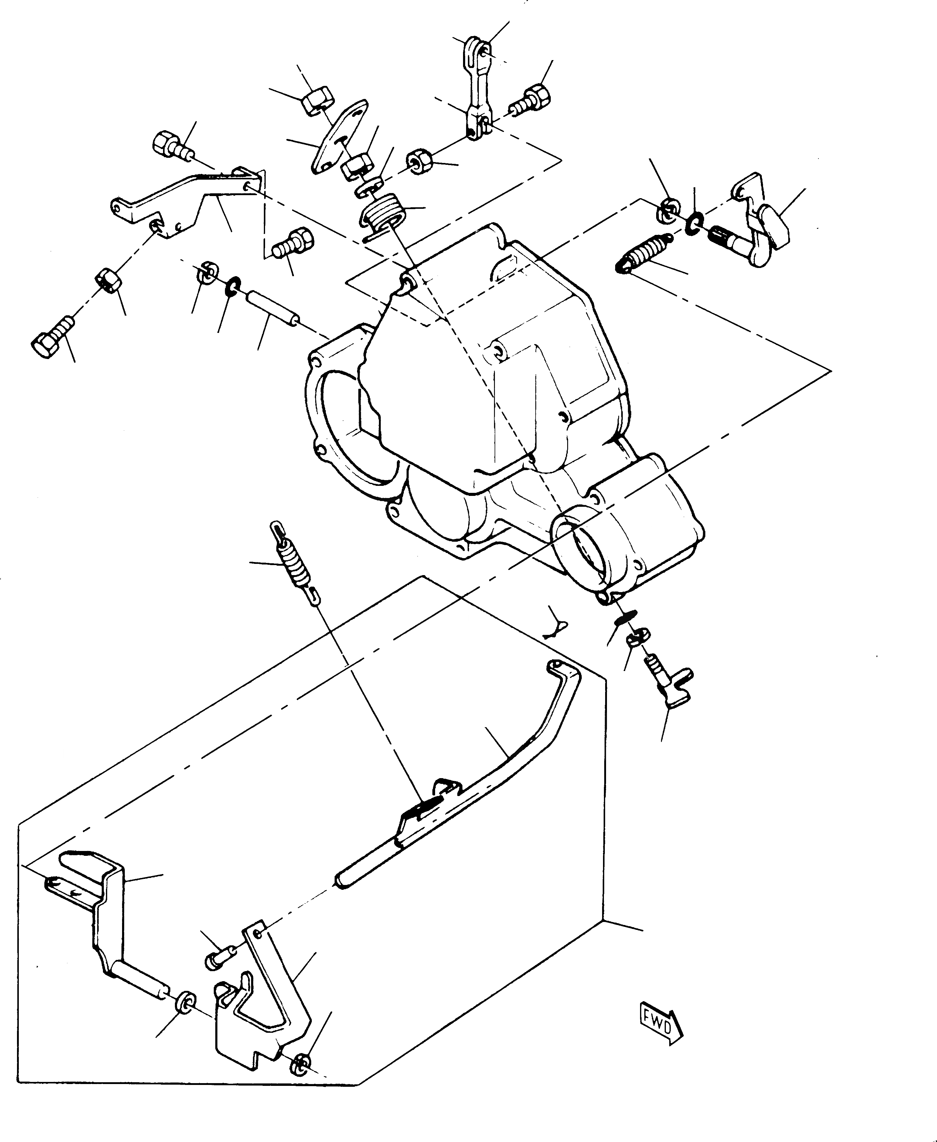 Схема запчастей Komatsu 222 - TIMING ПРИВОД И РАСПРЕДВАЛ ДВИГАТЕЛЬ
