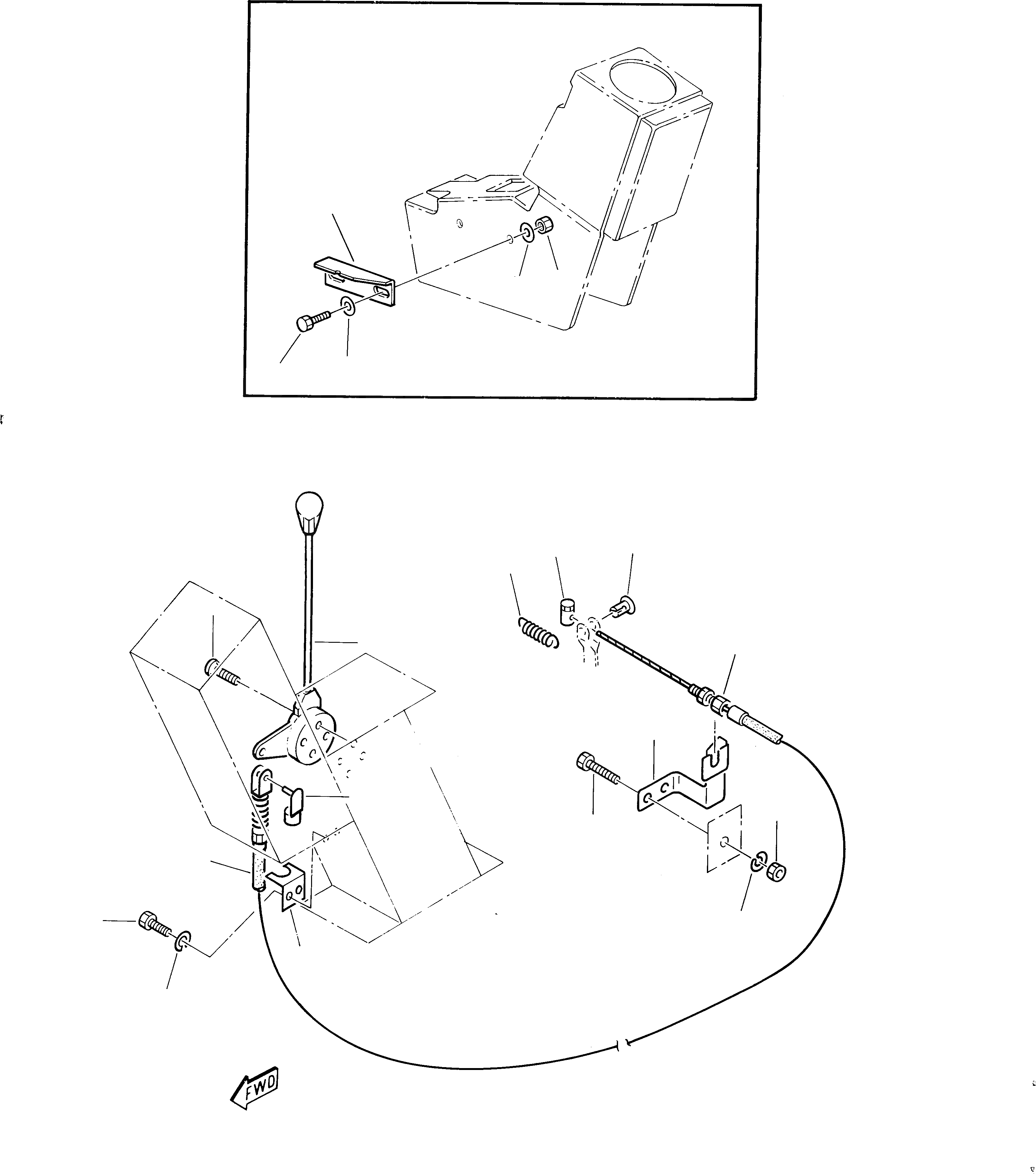 Схема запчастей Komatsu 222 - РЫЧАГ УПРАВЛ-Я ПОДАЧЕЙ ТОПЛИВА СИСТЕМА УПРАВЛЕНИЯ И ОСНОВНАЯ РАМА