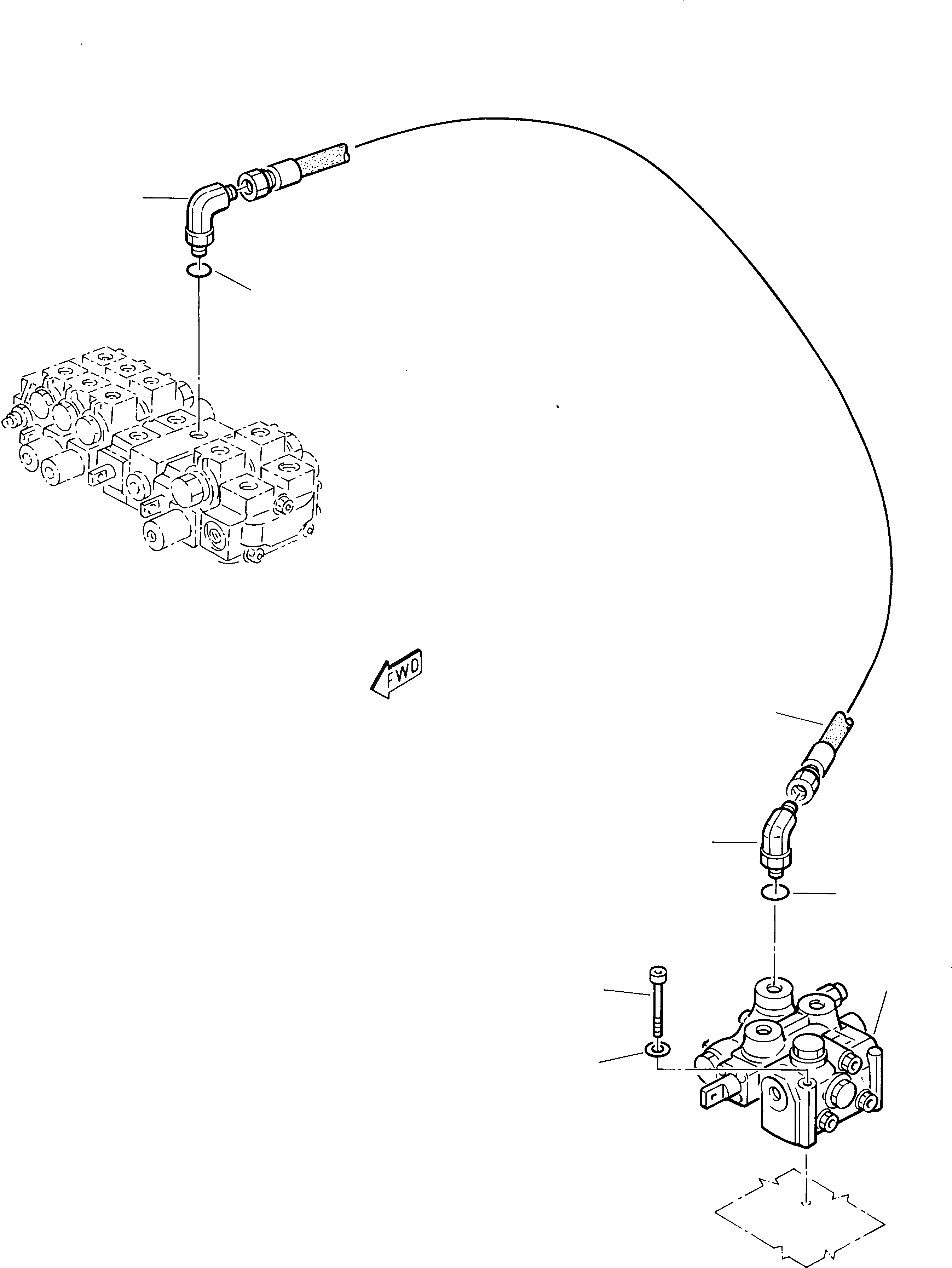 Схема запчастей Komatsu 222 - ГИДРОЛИНИЯ (ДОПОЛН. КЛАПАН ЛИНИЯ - УПРАВЛЯЮЩ. КЛАПАН) УПРАВЛ-Е РАБОЧИМ ОБОРУДОВАНИЕМ