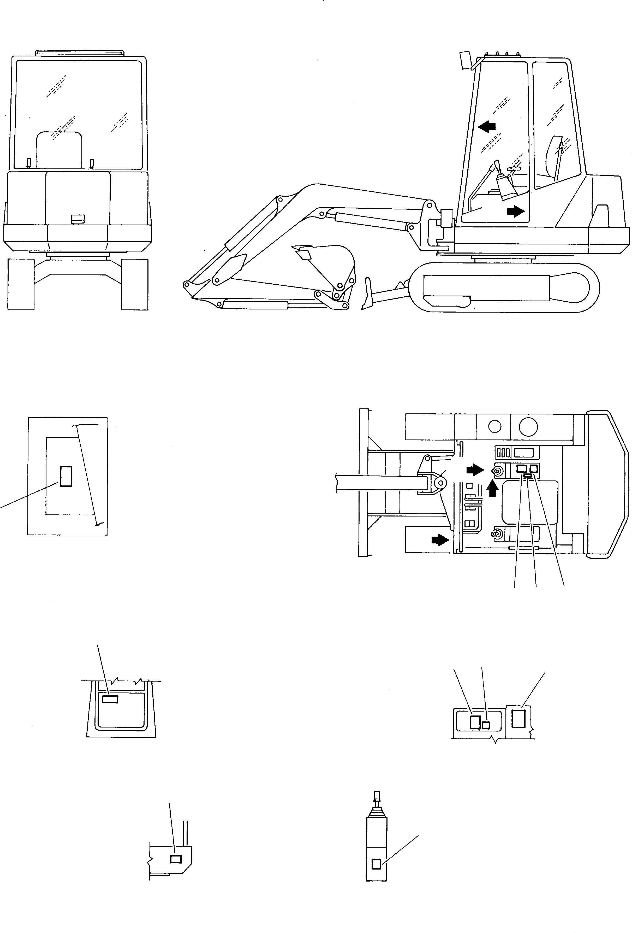Схема запчастей Komatsu 222 - МАРКИРОВКА (ДЛЯ КАБИНА): 2 ЧАСТЬ (ФРАНЦИЯ) МАРКИРОВКА