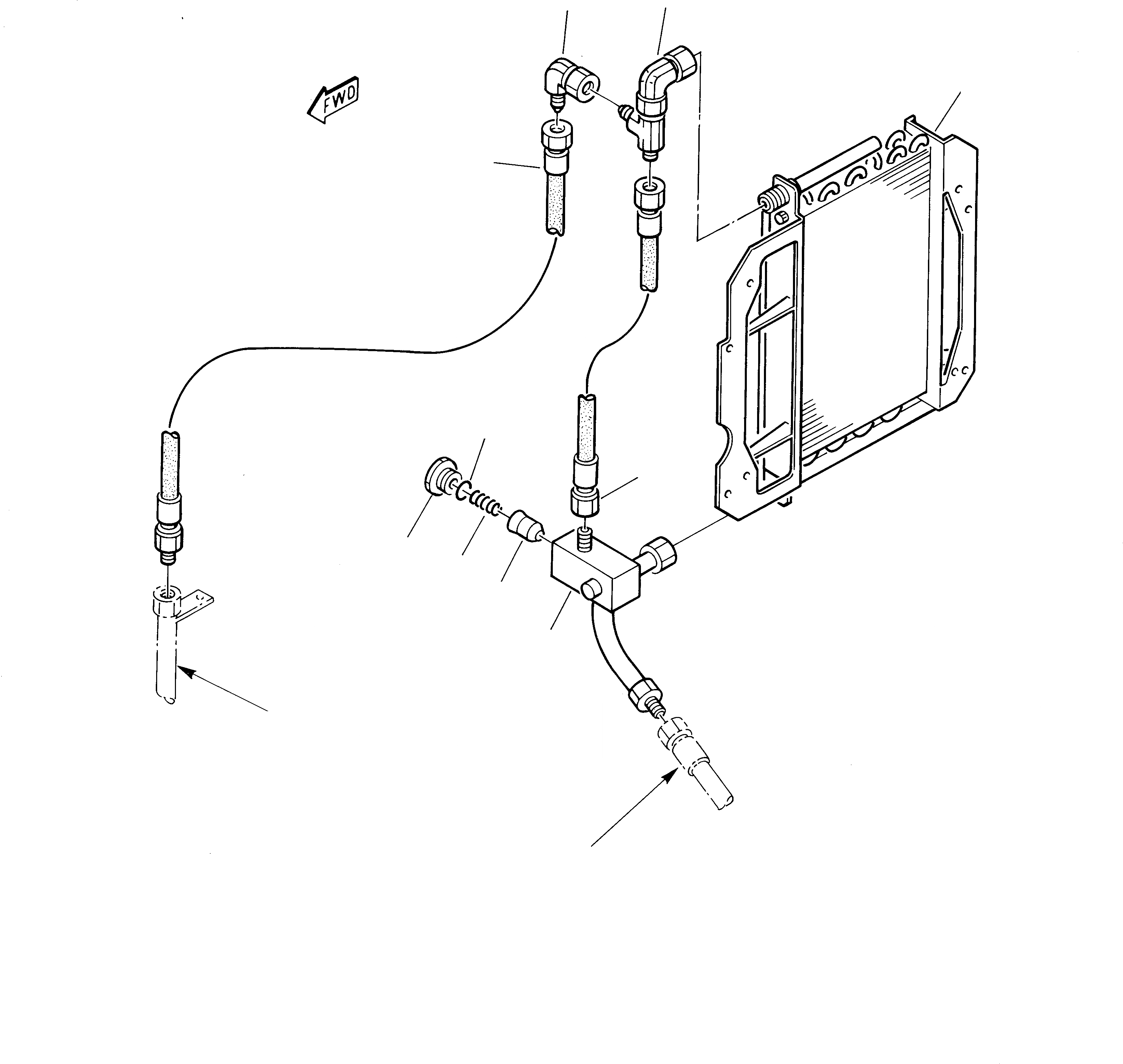 Схема запчастей Komatsu 230 - ГИДРОЛИНИЯ (EXCПОДВЕСН. КРОНШТЕЙН) УПРАВЛ-Е РАБОЧИМ ОБОРУДОВАНИЕМ