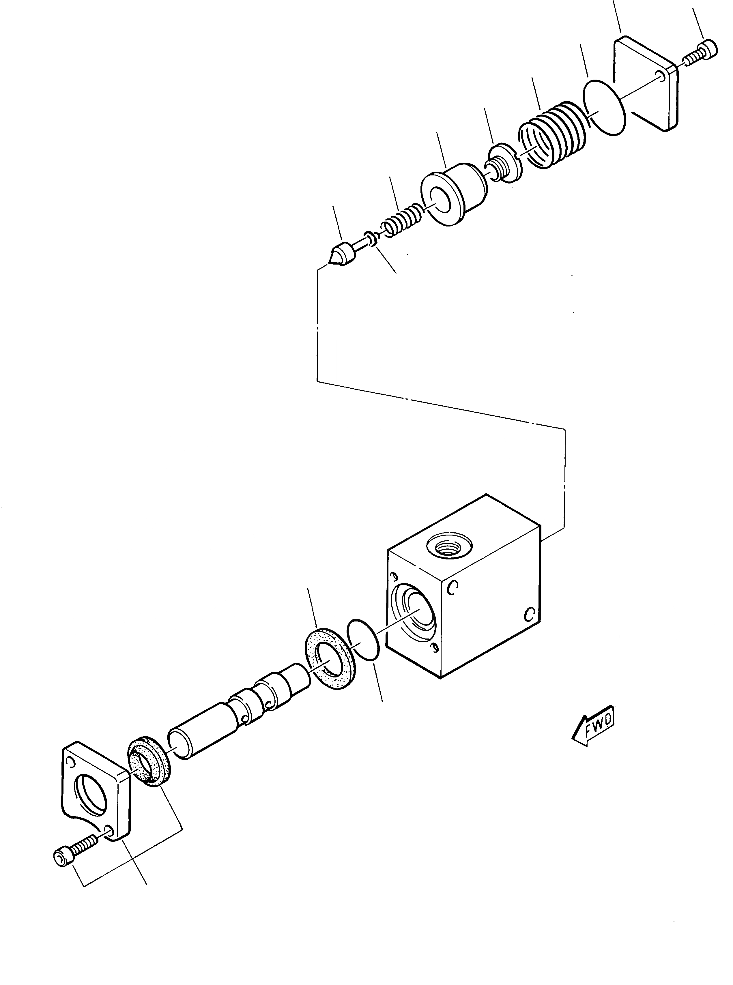 Схема запчастей Komatsu 235 - СКОРОСТЬ ДВИЖЕНИЯ КЛАПАН РАБОЧЕЕ ОБОРУДОВАНИЕ