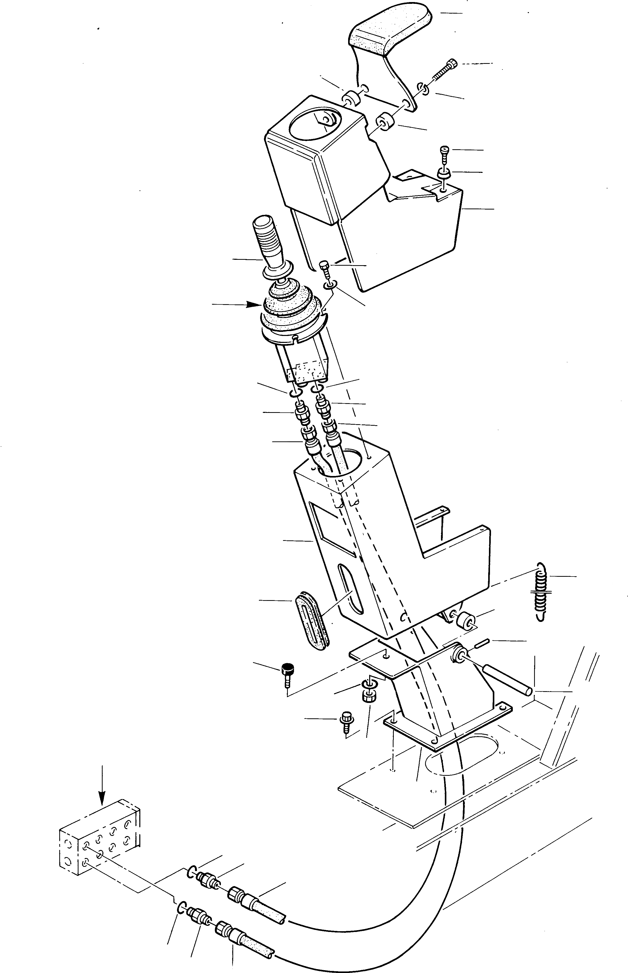 Схема запчастей Komatsu 245 - РУКОЯТЬ И ПОВОРОТН. СЕРВОУПРАВЛ. (1 ЧАСТЬ) СИСТЕМА УПРАВЛЕНИЯ И ОСНОВНАЯ РАМА