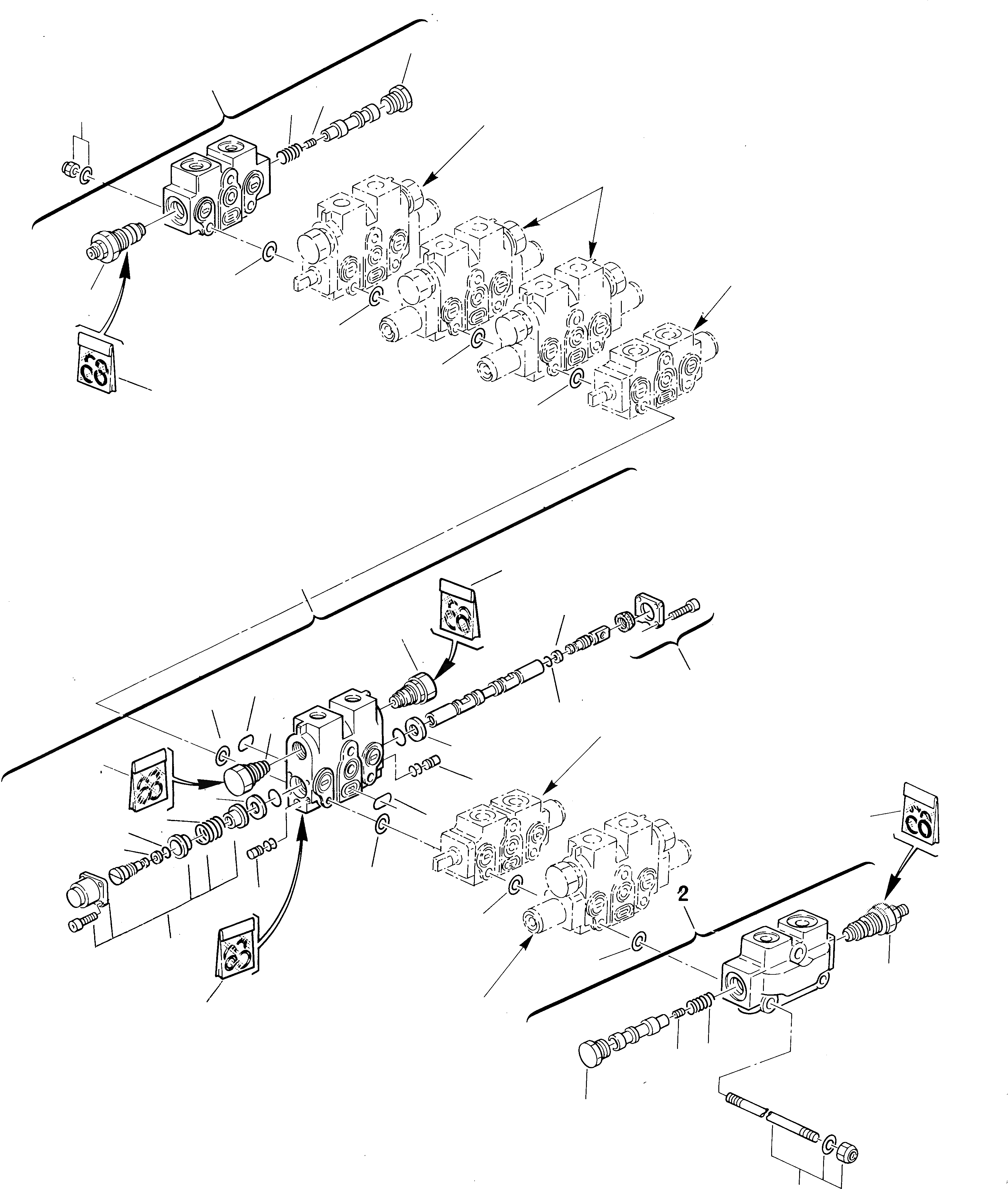 Схема запчастей Komatsu 245 - 7-СЕКЦИОНН. УПРАВЛЯЮЩ. КЛАПАН (1 ЧАСТЬ) УПРАВЛ-Е РАБОЧИМ ОБОРУДОВАНИЕМ