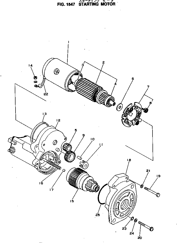 Схема запчастей Komatsu 2D94-2F - СТАРТЕР ОХЛАЖД-Е И ЭЛЕКТРИКАS