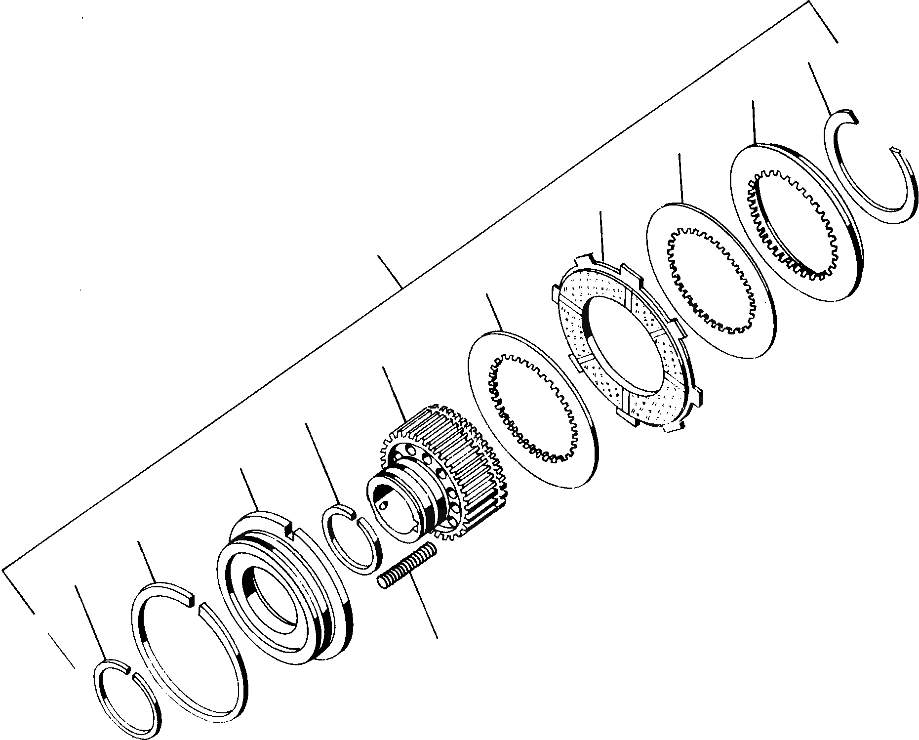 Схема запчастей Komatsu 35D - LAMINATED МУФТА POWERSHIFT ТРАНСМИССИЯ, МУФТА ВАЛ