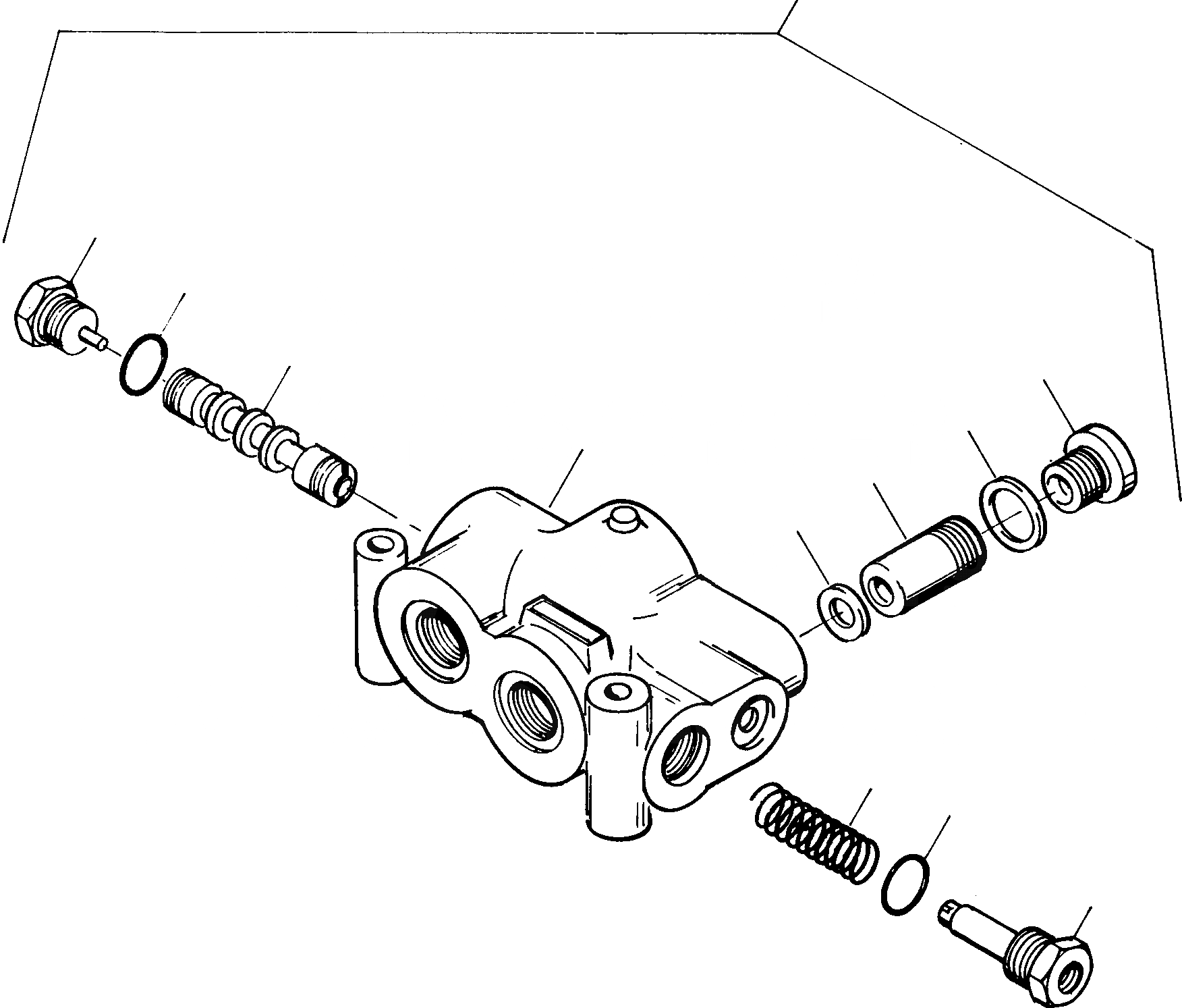 Схема запчастей Komatsu 35D - ПРИОРИТЕТН. КЛАПАН СИСТЕМАУПРАВЛЕНИЯ ПОВОРОТОМ, ПЕРЕДНИЙ МОСТ, ТОРМОЗ. СИСТЕМА