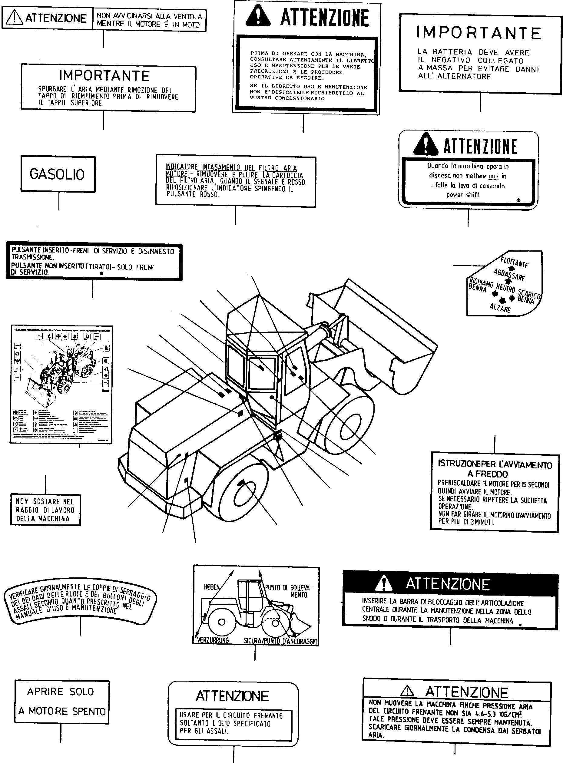 Схема запчастей Komatsu 35D - SCHILDER, ITALIENISCH ШАССИ И SUPERSTRUCTURE
