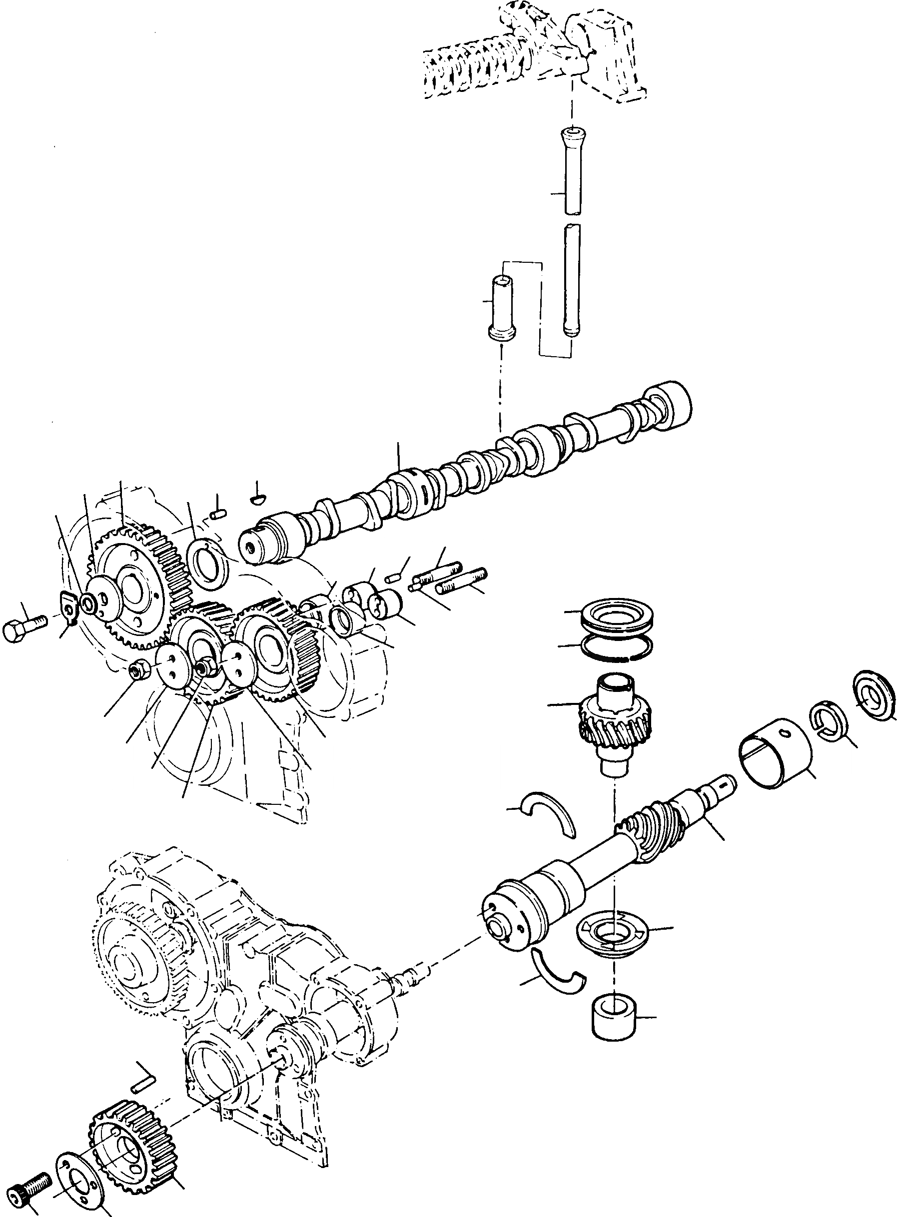 Схема запчастей Komatsu 35D - ДВИГАТЕЛЬ TIMING ПРИВОД ДВИГАТЕЛЬ, АКСЕССУАРЫ И ЭЛЕКТРИЧ. СИСТЕМА