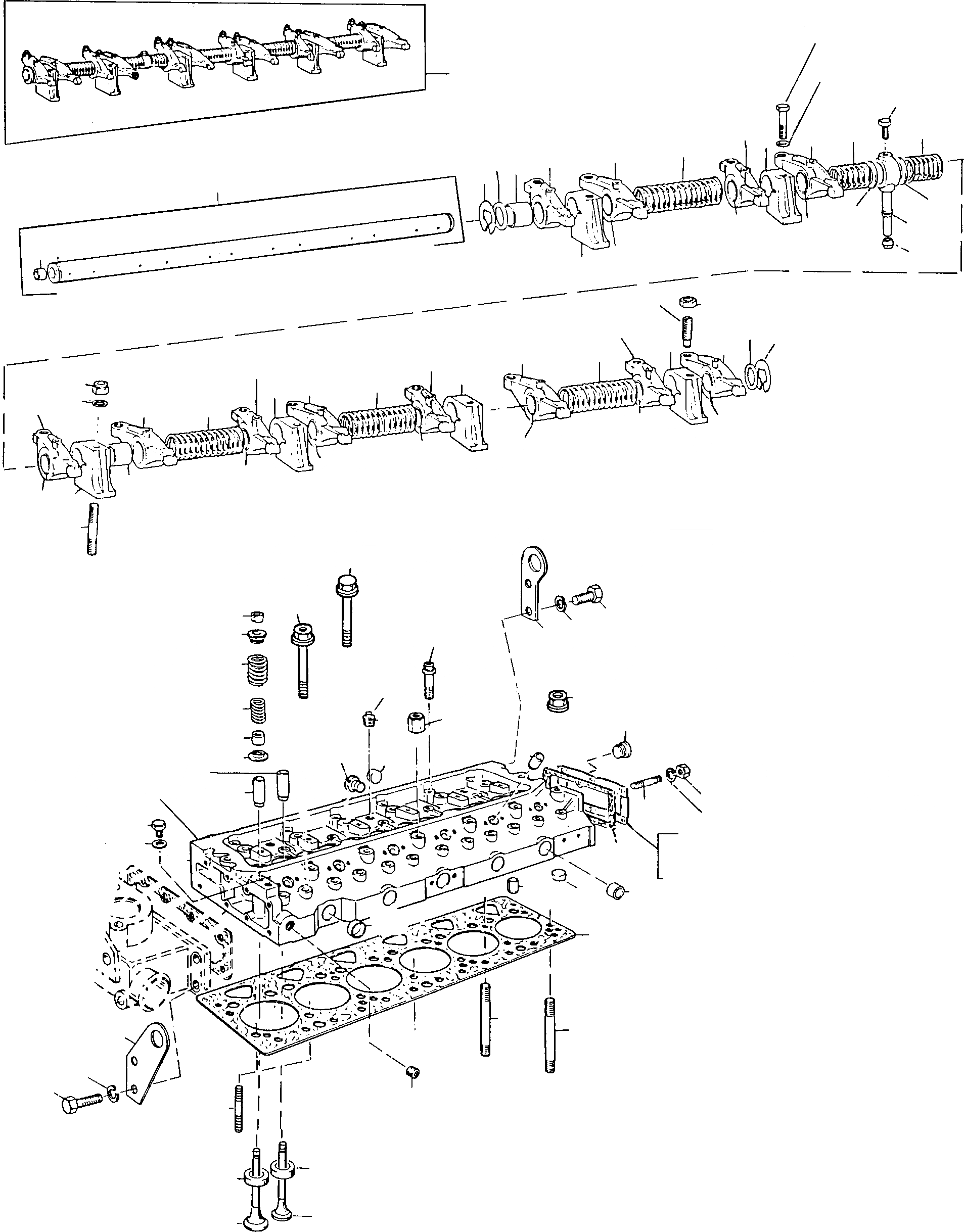 Схема запчастей Komatsu 35D - ГОЛОВКА ЦИЛИНДРОВ ДВИГАТЕЛЬ, АКСЕССУАРЫ И ЭЛЕКТРИЧ. СИСТЕМА