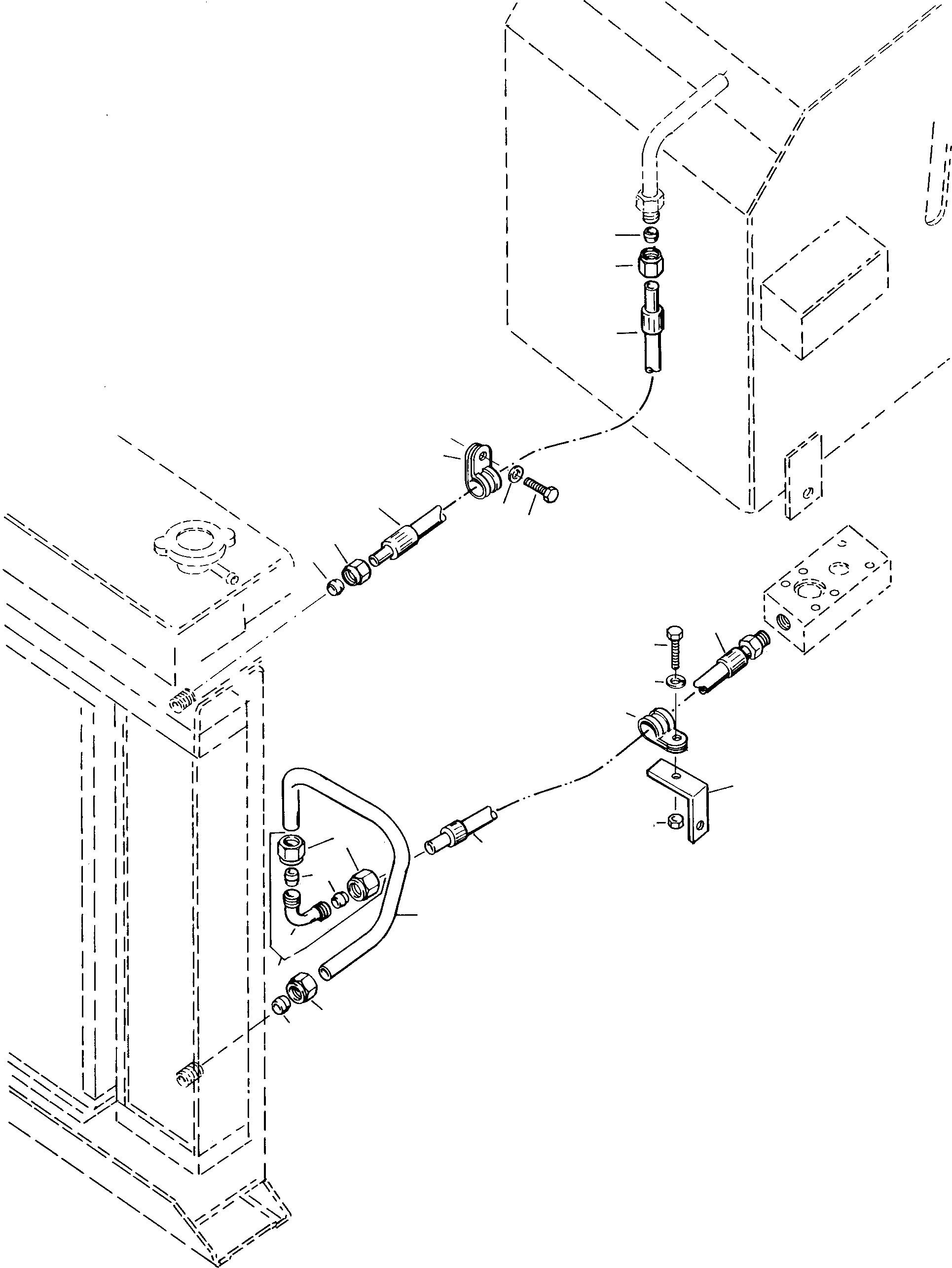 Схема запчастей Komatsu 35D - PIPES ДЛЯ МАСЛ. РАДИАТОР ГИДРАВЛИКА