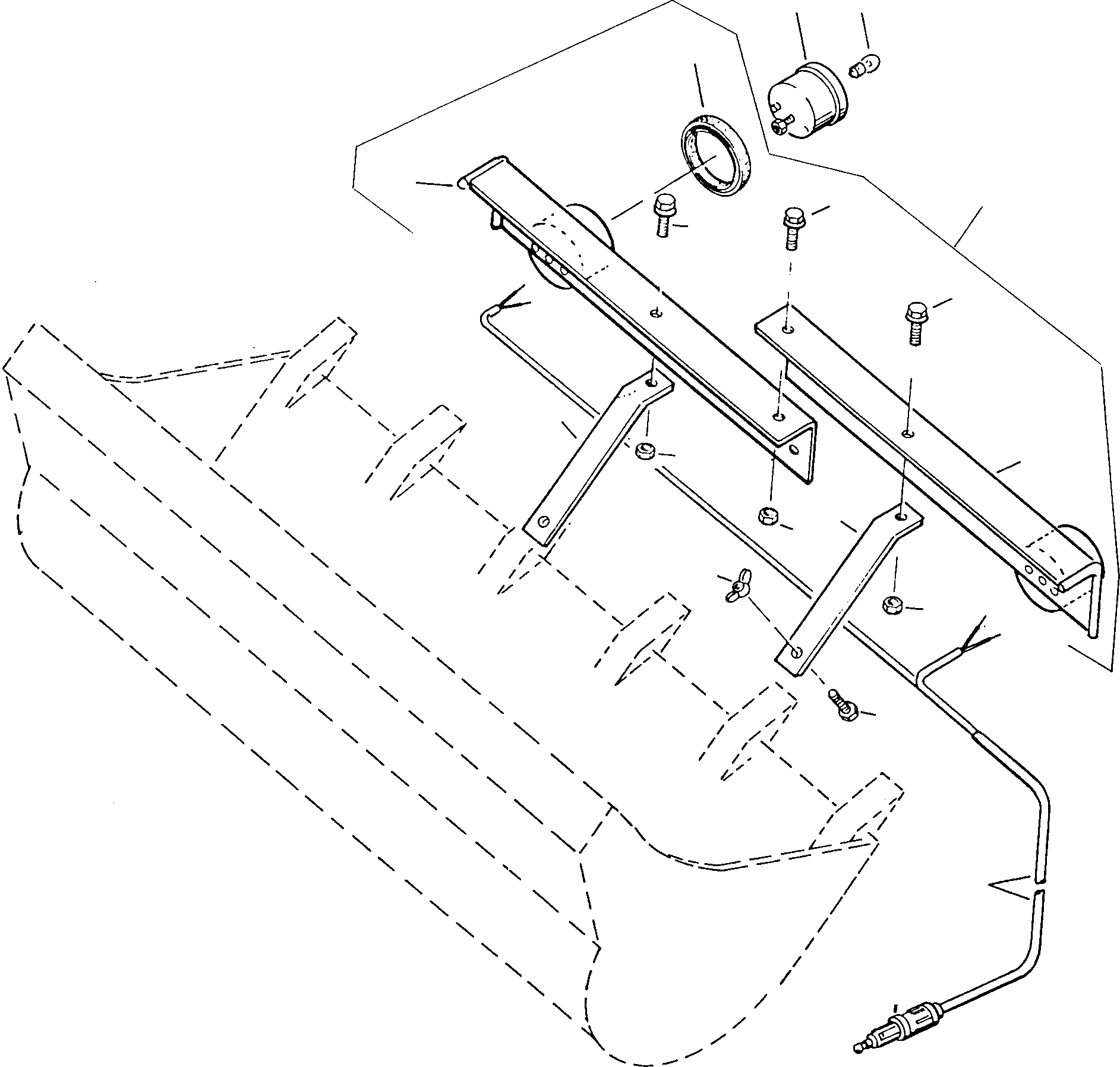 Схема запчастей Komatsu 35D - РЫХЛИТЕЛЬ ЗУБЬЯWEAR ПЛАСТИНА И MARKER LIGHT ОБОРУД-Е