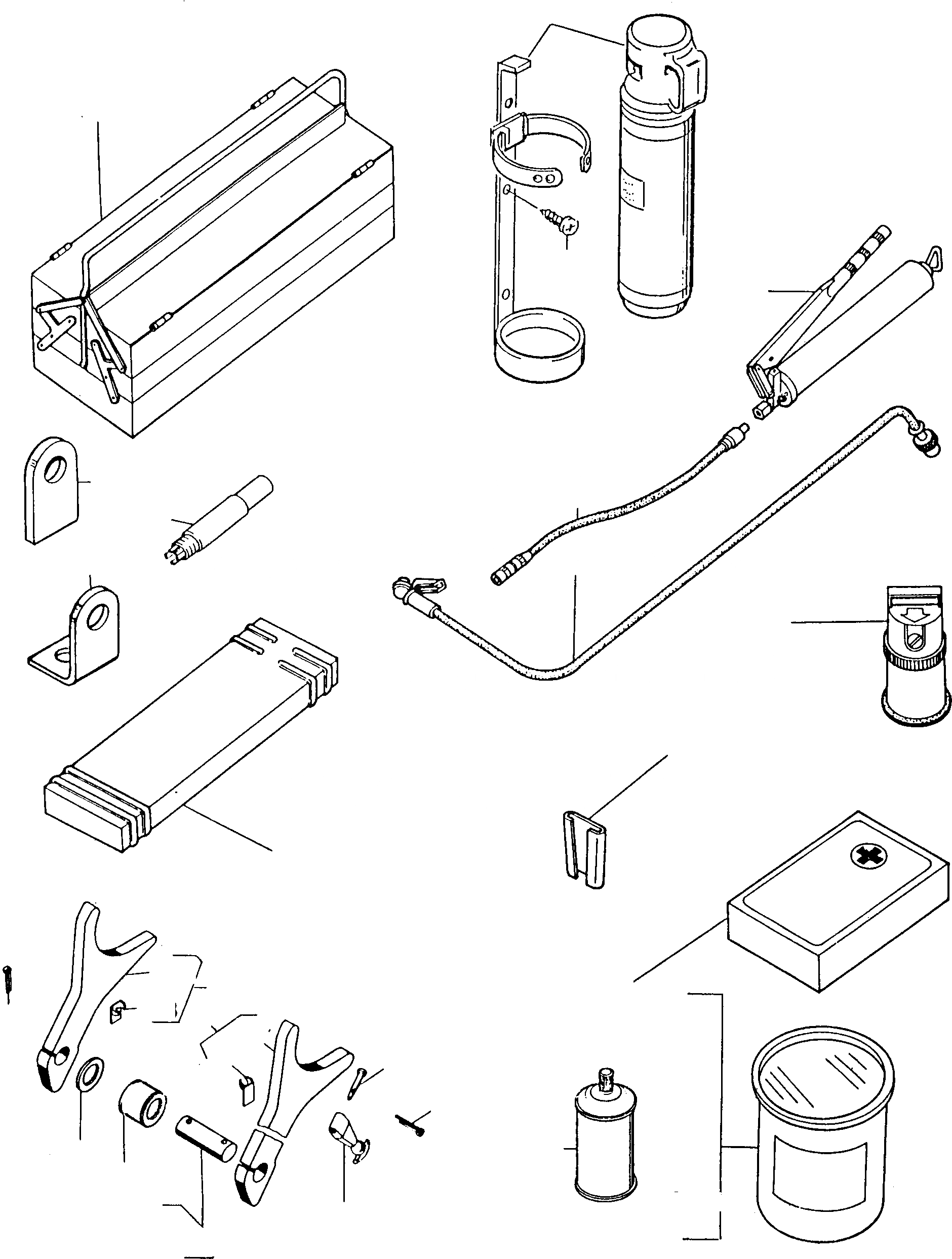 Схема запчастей Komatsu 35D - ИНСТРУМЕНТ ШАССИ И SUPERSTRUCTURE