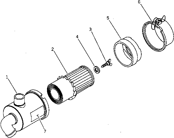 Схема запчастей Komatsu 3D72N-2BB - ВОЗДУХООЧИСТИТЕЛЬ ГОЛОВКА ЦИЛИНДРОВ