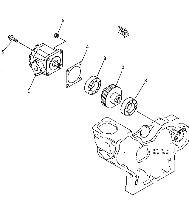 Схема запчастей Komatsu 3D72N-2BB - НАСОС PPC И КРЕПЛЕНИЕ АКСЕССУАРЫ