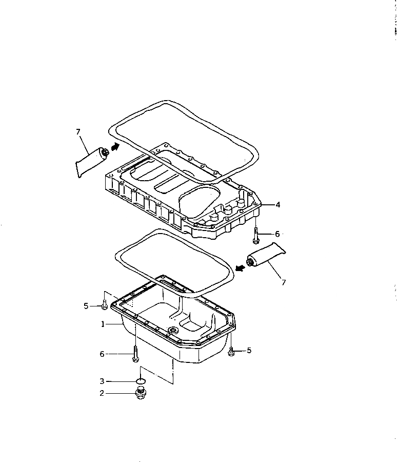 Схема запчастей Komatsu 3D75N-1YC - - -