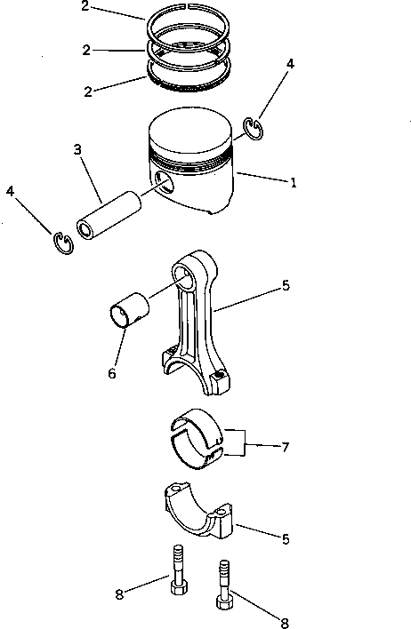 Схема запчастей Komatsu 3D75N-1YC - - -