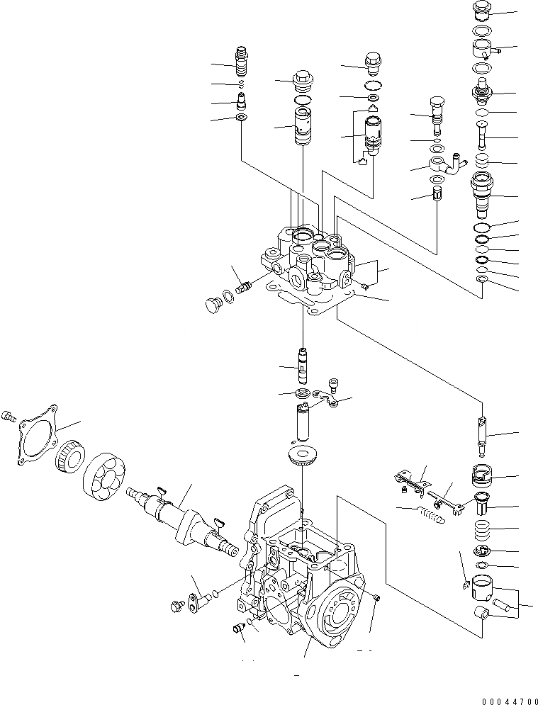 Схема запчастей Komatsu 3D82AE-5M-BA - ТОПЛ. НАСОС (НАСОС) (/) (ВНУТР. ЧАСТИ)(№7-) ДВИГАТЕЛЬ