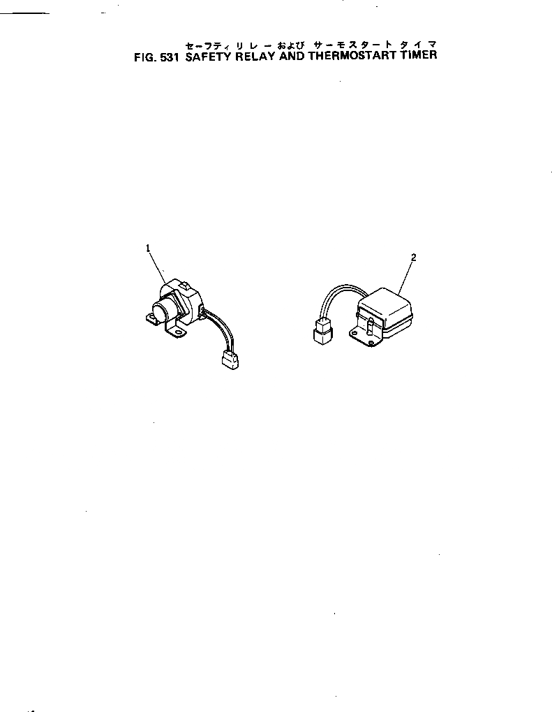 Схема запчастей Komatsu 3D84-1D - БЕЗОПАСН. РЕЛЕ И ТЕРМОСТАТRT ТАЙМЕР ОХЛАЖД-Е И ЭЛЕКТРИКАS