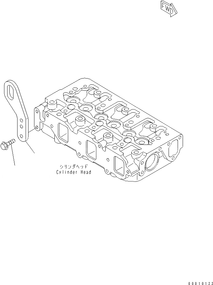 Схема запчастей Komatsu 3D84E-5N-BA - ЗАДН. ПОДВЕСН. КРОНШТЕЙН ДВИГАТЕЛЬ