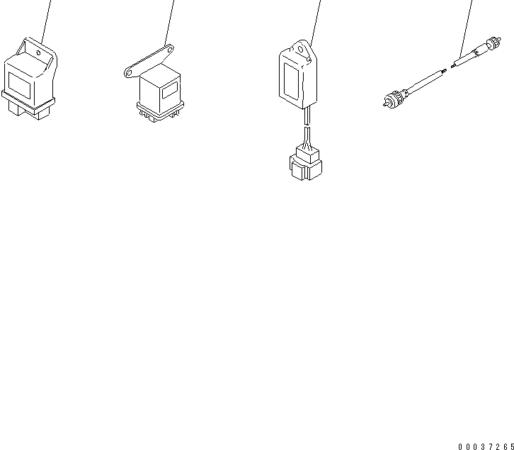 Схема запчастей Komatsu 3D84E-5X-AB - ЭЛЕКТРИКА (ПОСТАВЛЯЕТСЯ ДОПОЛНИТЕЛЬНО)(№-) ДВИГАТЕЛЬ