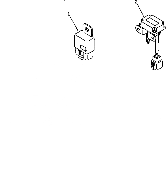 Схема запчастей Komatsu 3D84N-2FA - БЕЗОПАСН. РЕЛЕ ЭЛЕКТРИКА