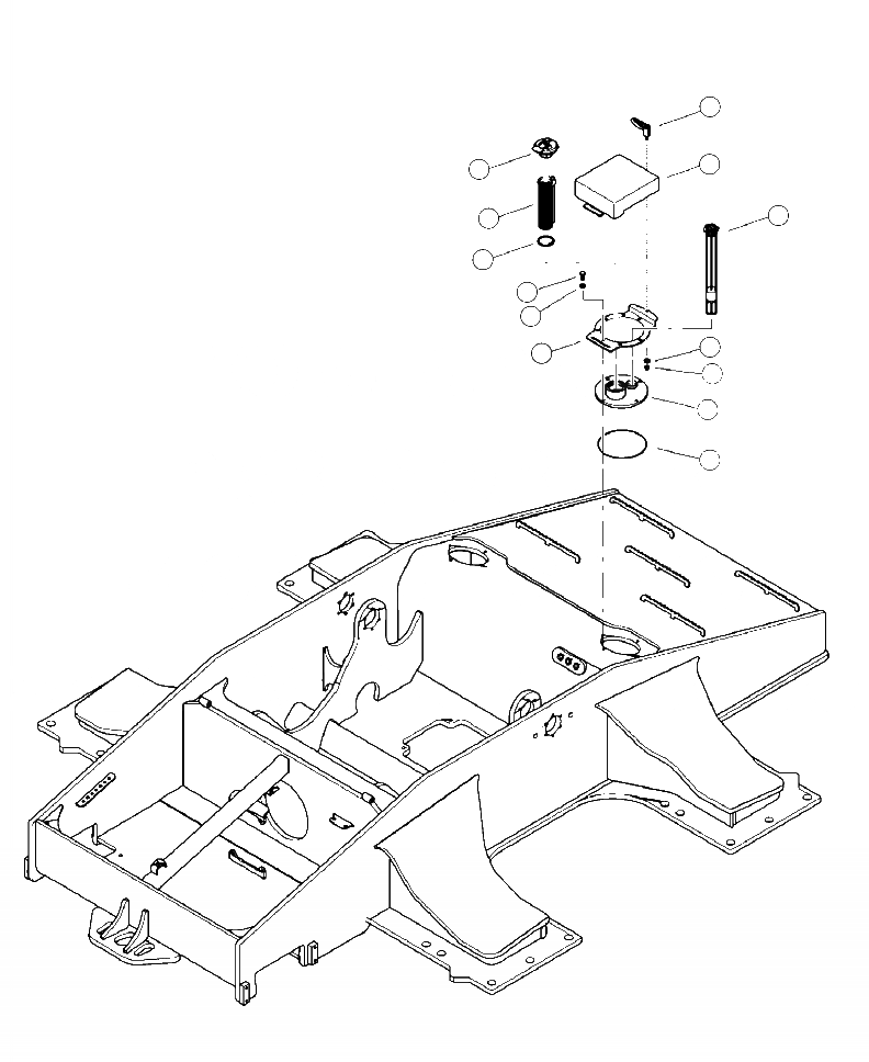 Схема запчастей Komatsu 430FXL-1 - D-A ТОПЛИВН. БАК. НАПОЛНИТЕЛЬ PORT ТОПЛИВН. БАК. AND КОМПОНЕНТЫ