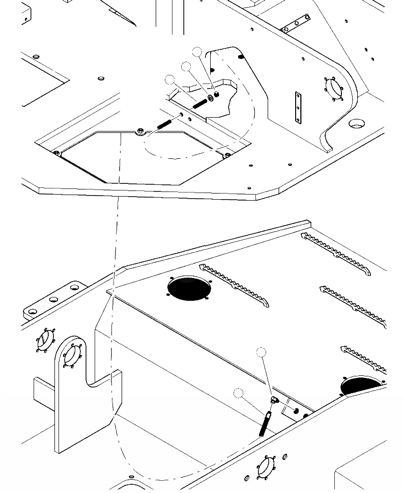 Схема запчастей Komatsu 430FXL-1 - D-A NON-CONTINUOUS ROTATION ТОПЛИВН. СИСТЕМА ТОПЛИВН. ВЕНТИЛЯТОР ЛИНИИ ТОПЛИВН. БАК. AND КОМПОНЕНТЫ
