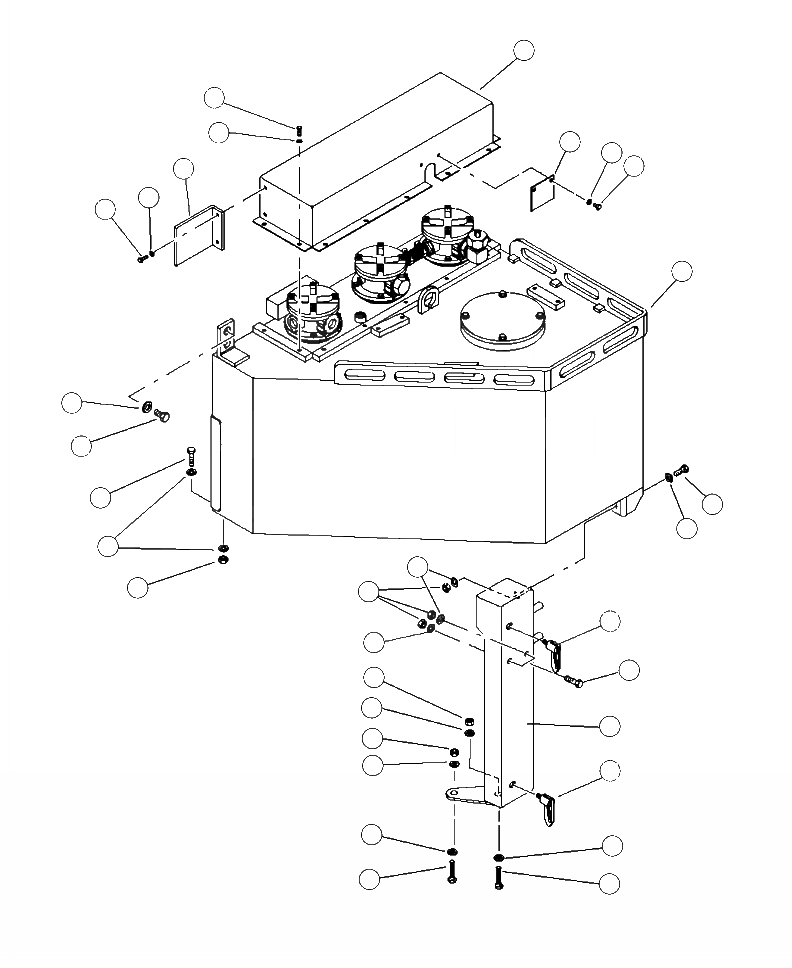 Схема запчастей Komatsu 430FXL-1 - H-A ГИДР. БАК. КРЕПЛЕНИЕ ГИДРАВЛИКА
