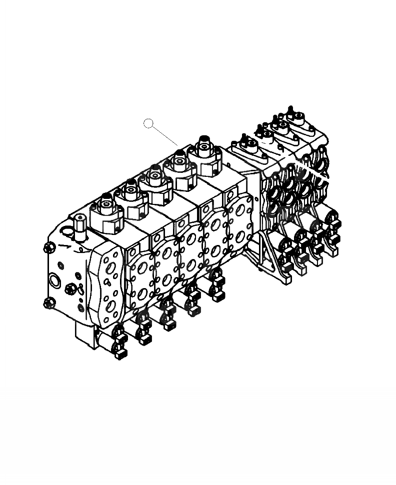 Схема запчастей Komatsu 430FXL-1 - H-A ОСНОВН. УПРАВЛЯЮЩ. КЛАПАН (V/ SECTION) ГИДРАВЛИКА