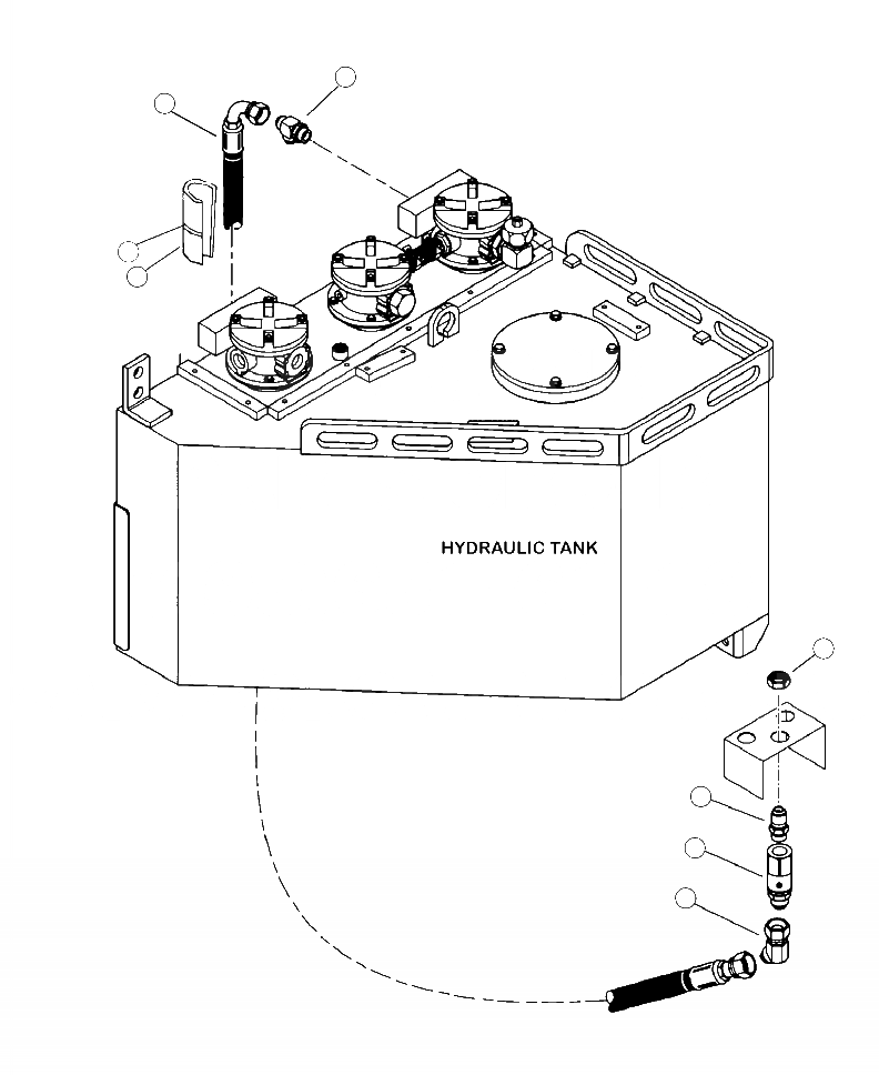 Схема запчастей Komatsu 430FXL-1 - H-A ГИДРОЛИНИЯ ОТСЕК ДВИГАТЕЛЯTO ГИДР. БАК. ГИДРАВЛИКА