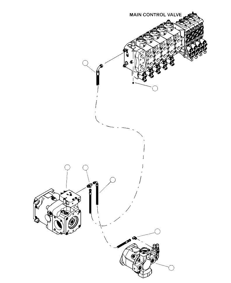 Схема запчастей Komatsu 430FXL-1 - H-A 7CC ВСПОМОГ. НАСОС ПОГРУЗ. SENSE ЛИНИЯ - COMBINED ПОТОК PROCESSORS ГИДРАВЛИКА