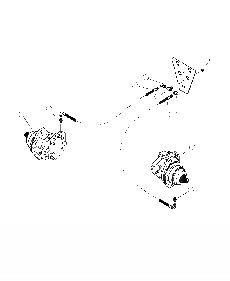 Схема запчастей Komatsu 430FXL-1 - P-A NON-CONTINUOUS ROTATION ГУСЕНИЦЫ ПРИВОД SHIFT ЛИНИИ ТРУБЫ ОТСЕК ДВИГАТЕЛЯTO МОТОР ХОДАS НИЖНЯЯ ГИДРОЛИНИЯ И ЛИНИЯ ХОДА