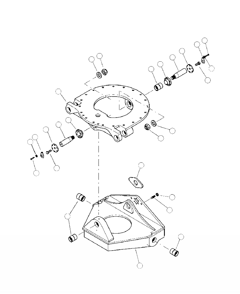 Схема запчастей Komatsu 430FXL-1 - R-A -WAY УРОВЕНЬING ОСНОВ. НИЖН.CARRIAGE