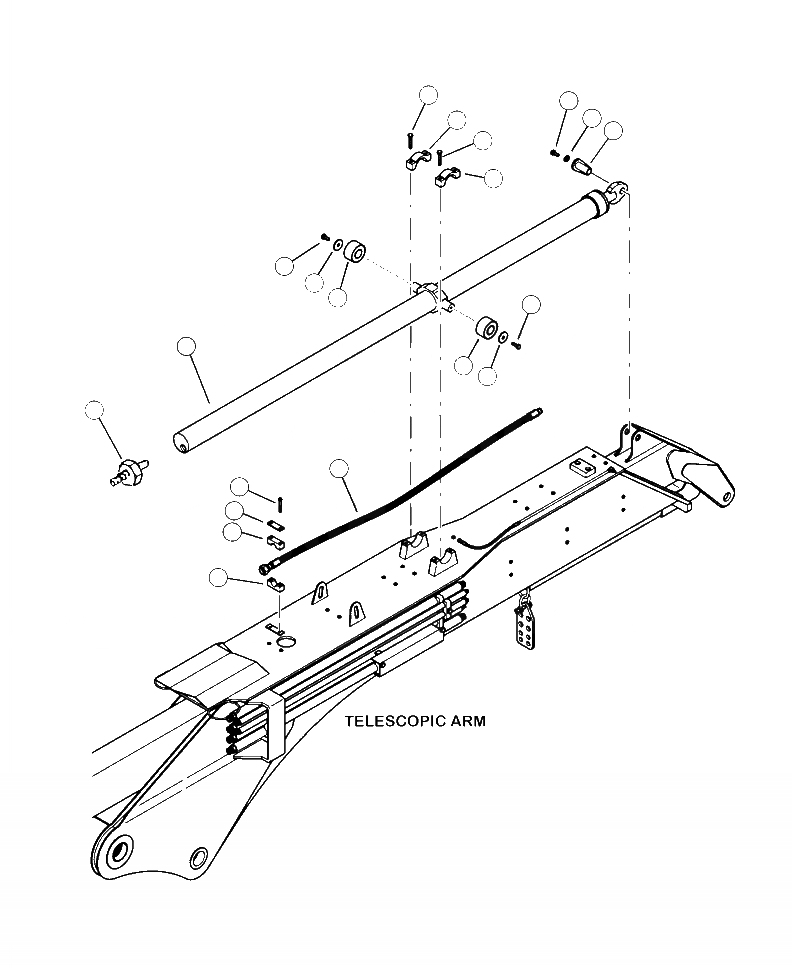 Схема запчастей Komatsu 430FXL-1 - T7-A ТЕЛЕСКОПИЧЕСК. ЦИЛИНДР РУКОЯТИКРЕПЛЕНИЕ РАБОЧЕЕ ОБОРУДОВАНИЕ
