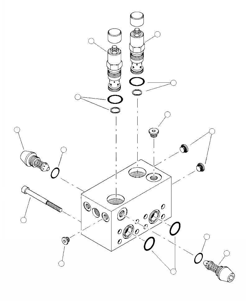 Схема запчастей Komatsu 445FXL-1 - N7-A ANTI-CAVITATION КЛАПАН ПОВОРОТН. КРУГ И КОМПОНЕНТЫ