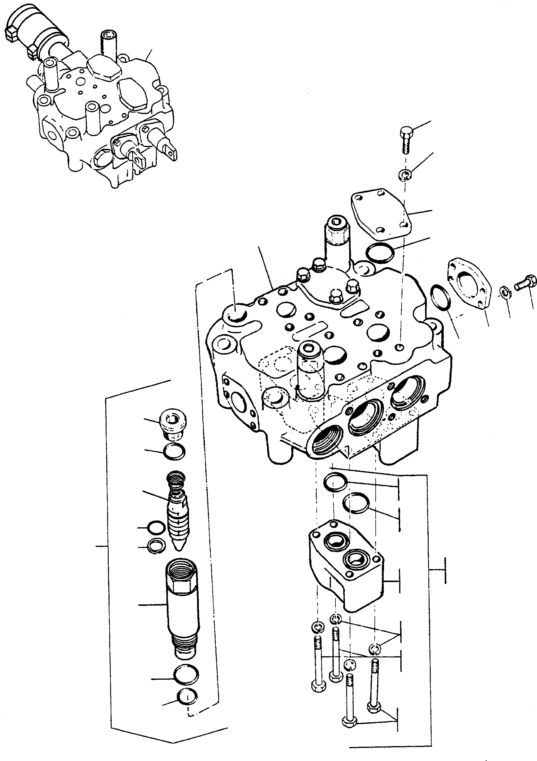 Схема запчастей Komatsu 44C - УПРАВЛЯЮЩ. КЛАПАН, TWO WAYS ГИДРАВЛИКА
